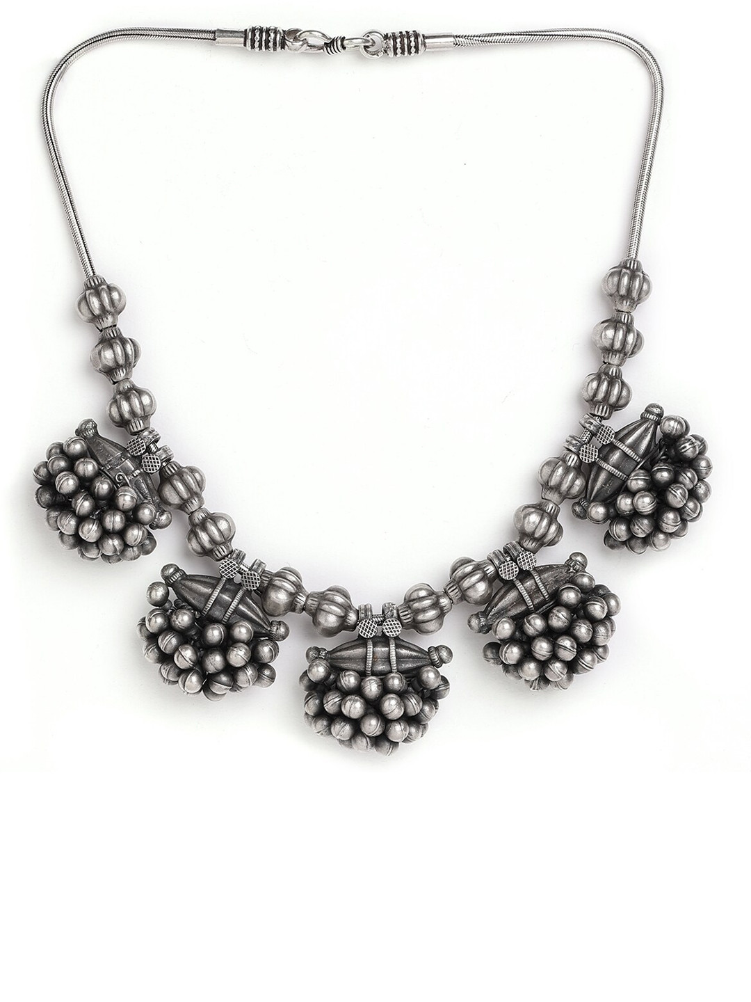 

ahilya Silver-Toned 92.5 Sterling Silver Necklace
