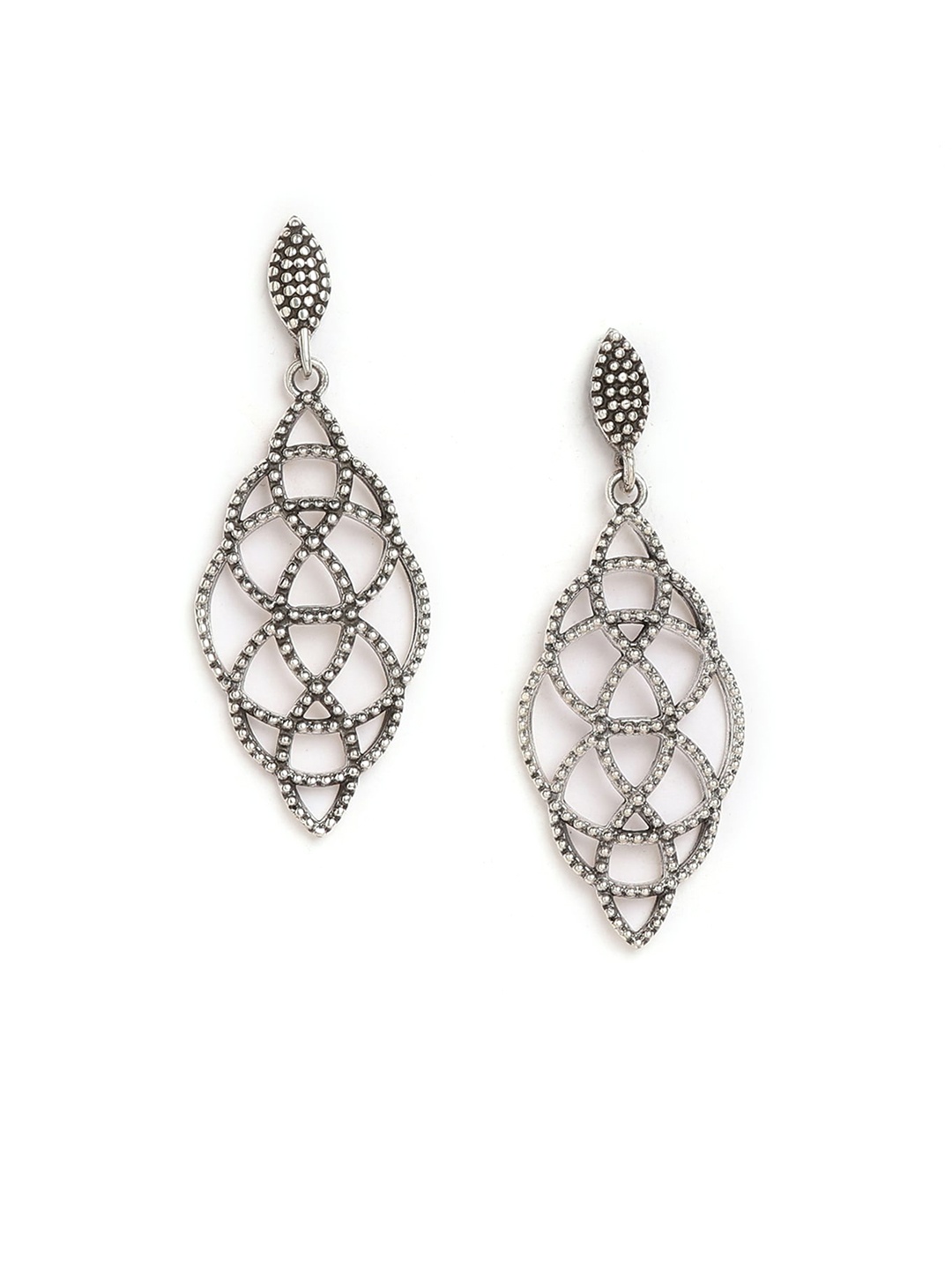 

ahilya 92.5 Sterling Silver Contemporary Drop Earrings