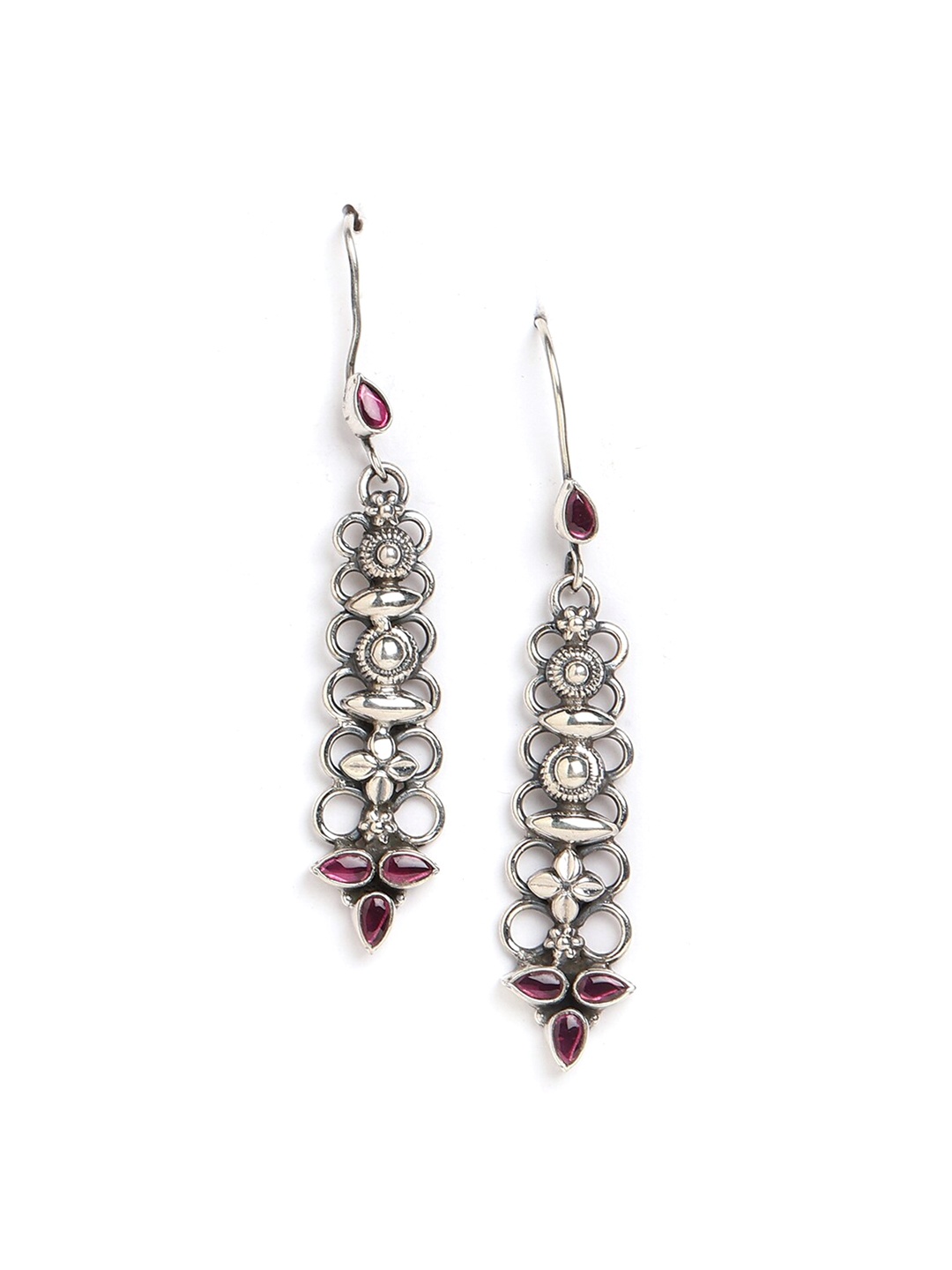 

ahilya 92.5 Sterling Silver Contemporary Drop Earrings