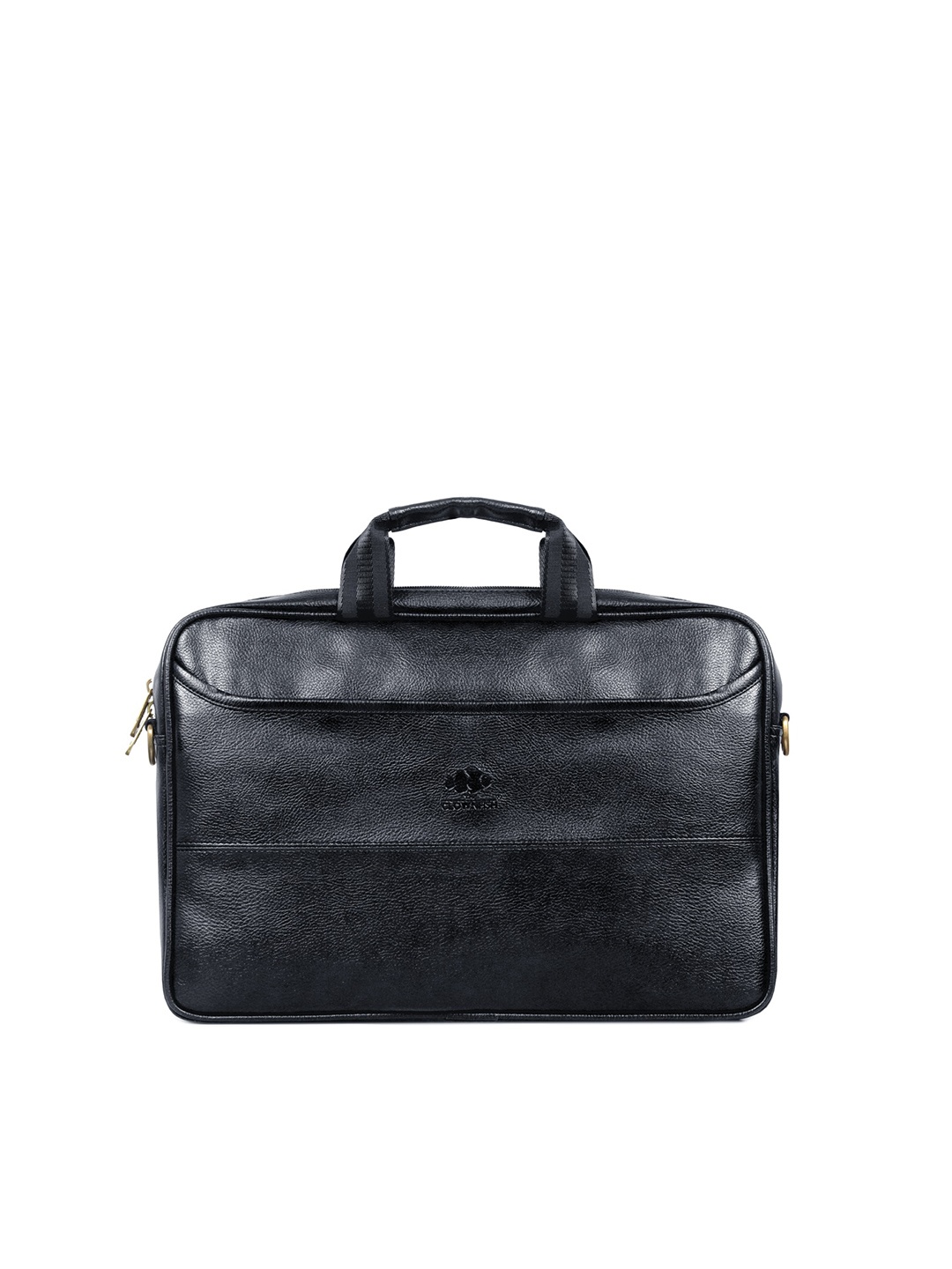 

THE CLOWNFISH Divine Unisex Black Solid Synthetic Messenger Bag
