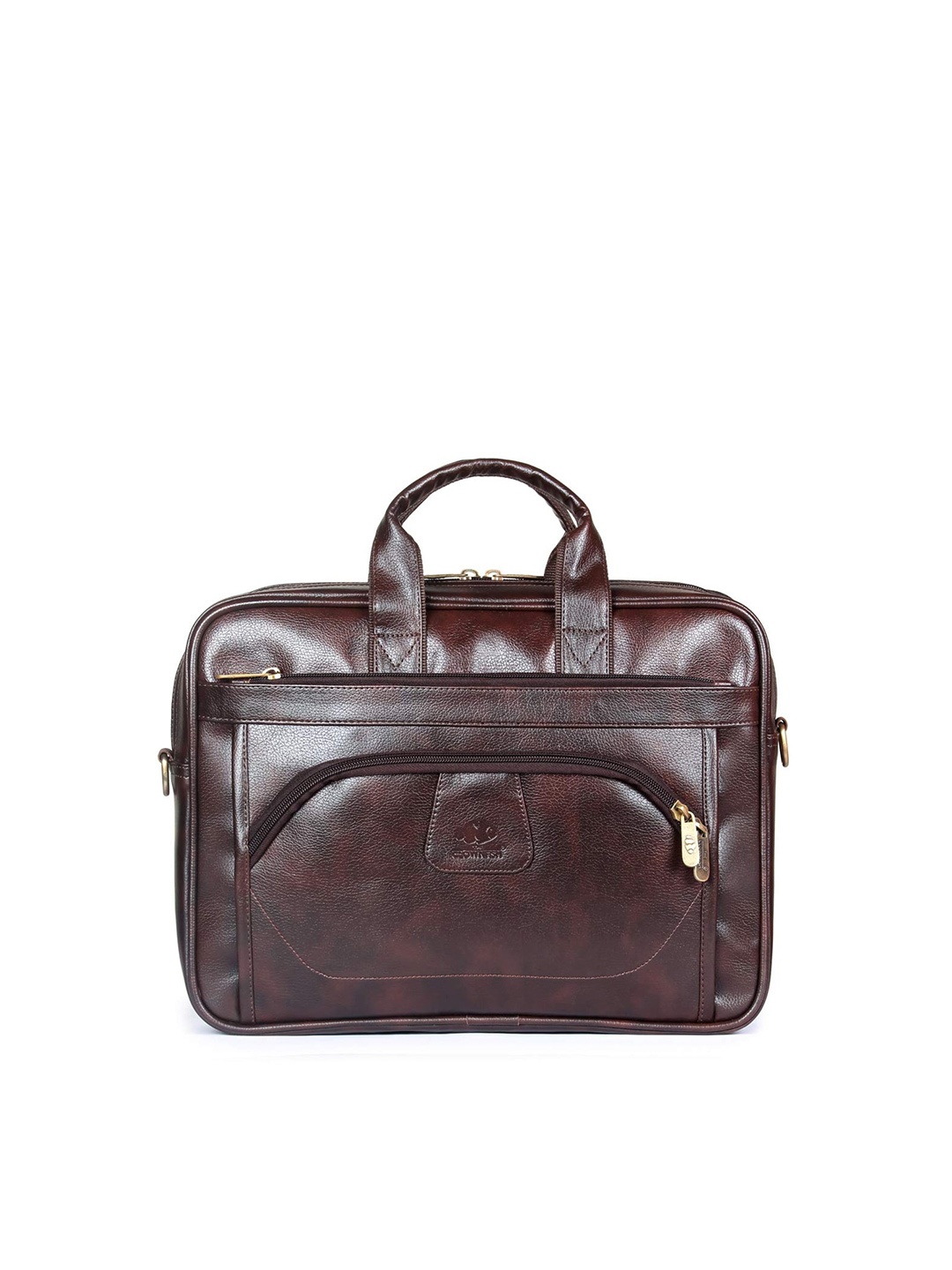 

THE CLOWNFISH Unisex Coffee Brown Messenger Bag