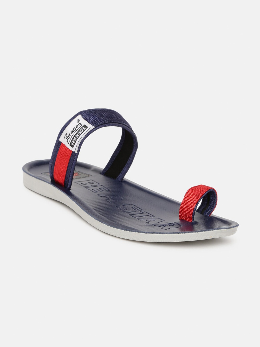 

Paragon Men Navy Blue & Red Vertex Comfort Sandals