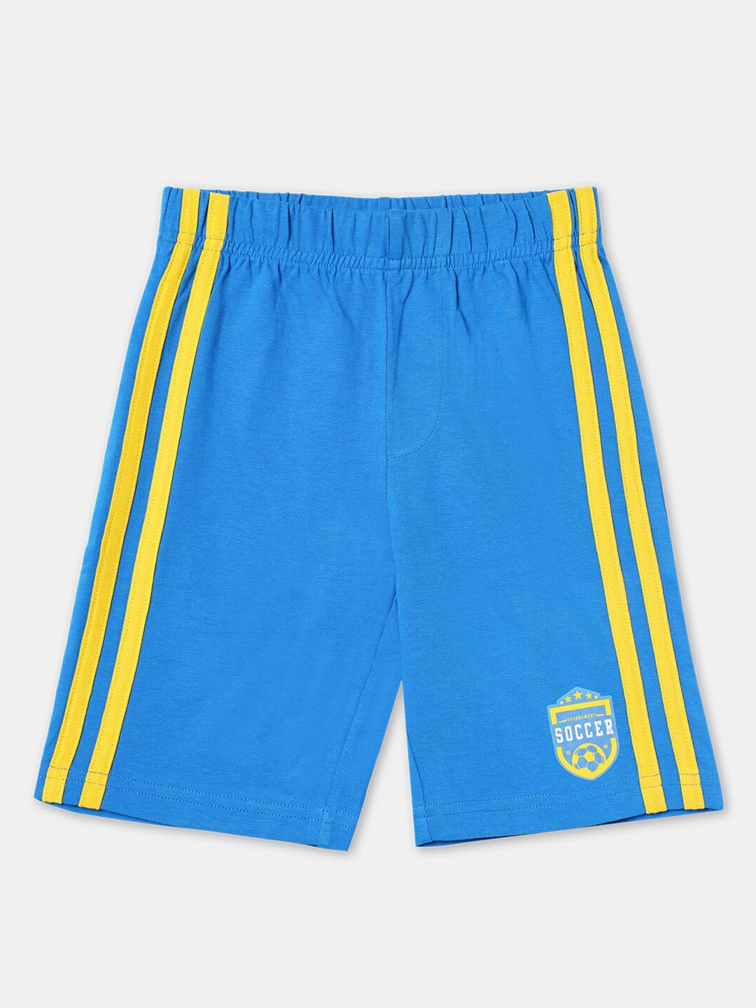 

R&B Boys Blue Solid Cotton Shorts