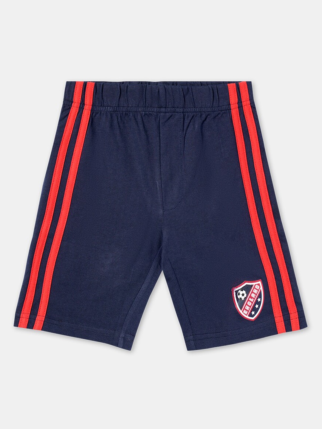 

R&B Boys Navy Blue Solid Cotton Shorts