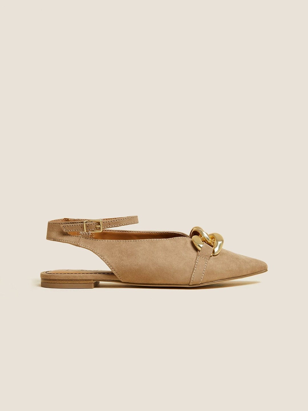 

Marks & Spencer Women Brown Ballerinas with Buckles Flats