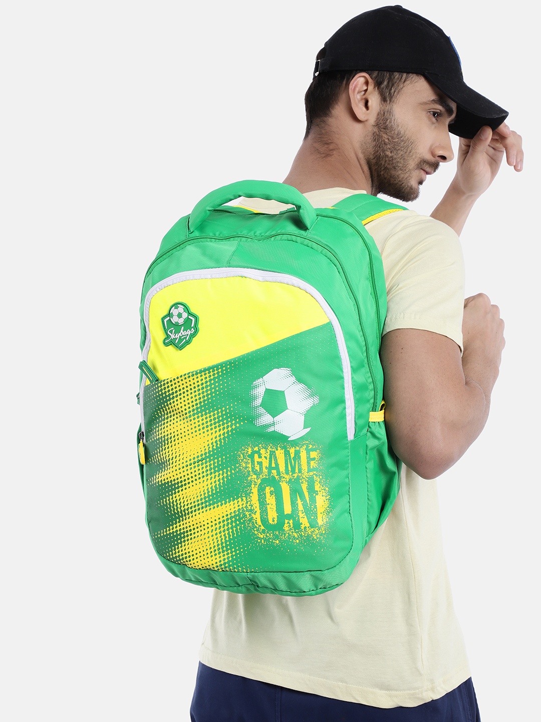 

Skybags Unisex Chase 04 Graphic Backpack, Green