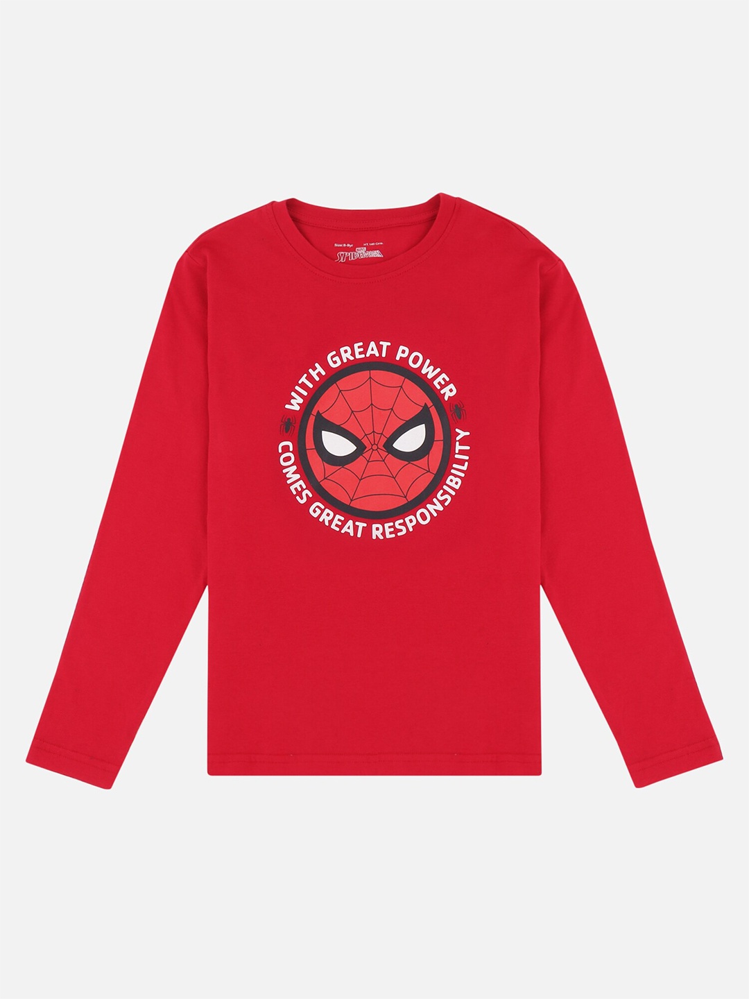

PROTEENS Boys Red & White Spider-Man Printed T-shirt