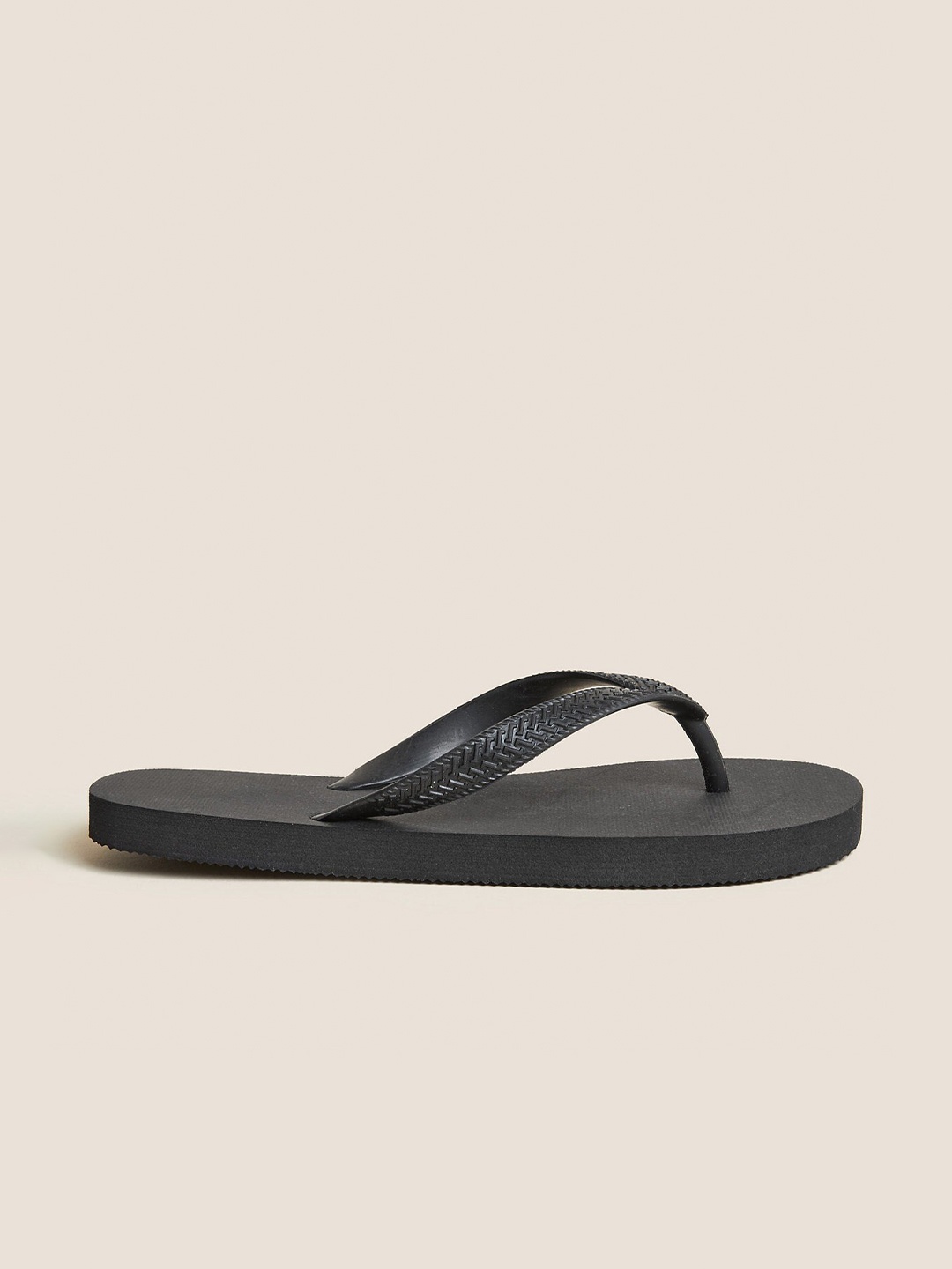 

Marks & Spencer Women Black Solid Thong Flip-Flops