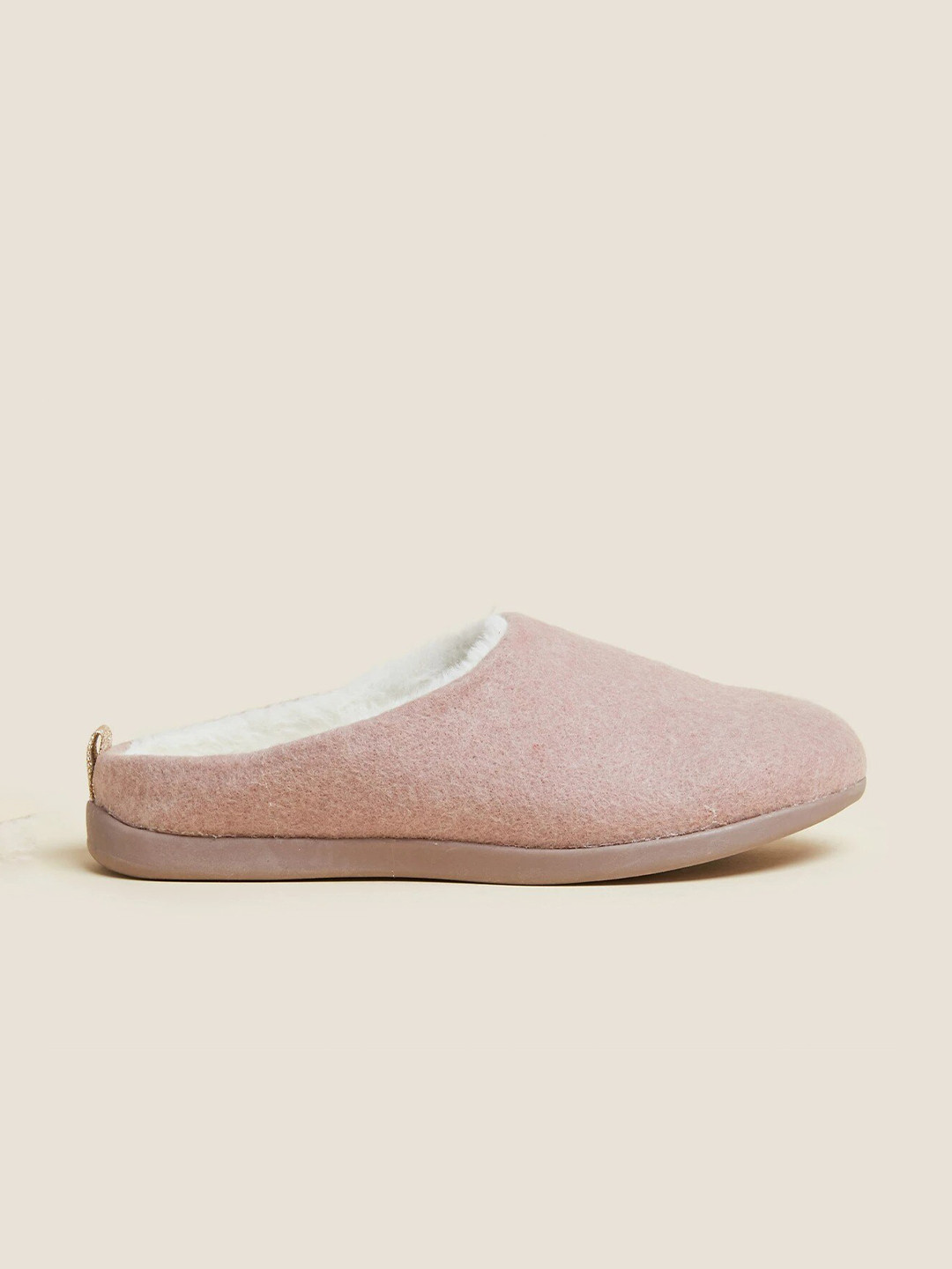 

Marks & Spencer Women Pink & White Solid Synthetic Room Slippers