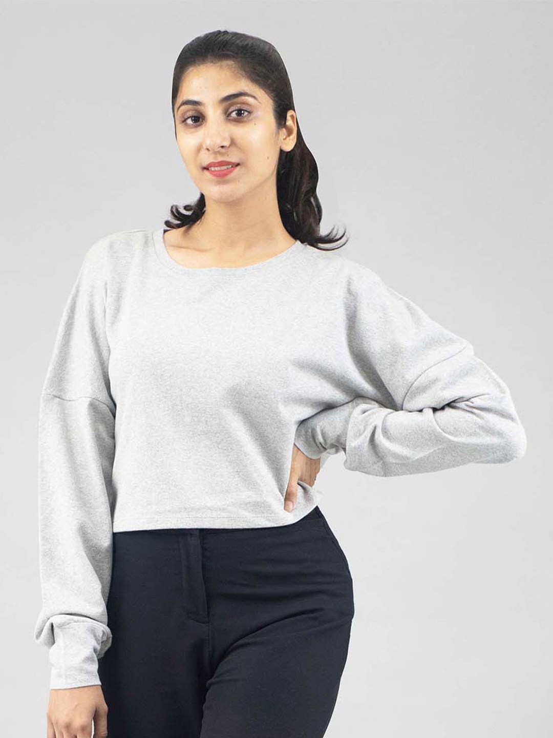 

IMPERATIVE Woman Styled Back Top, Grey