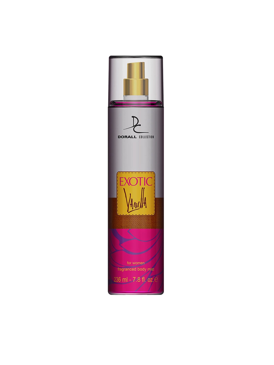 

Dorall Collection Women Set Of Exotic Vanilla Eau de Toilette 100ml & Body Mist 236ml, Pink