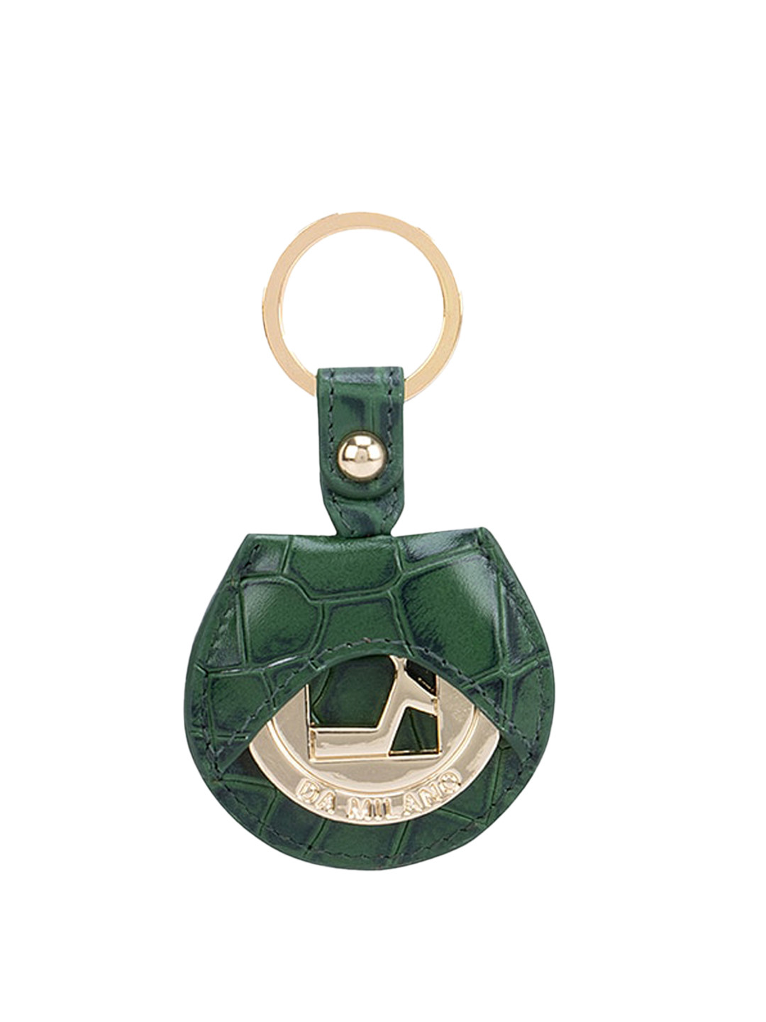 

Da Milano Green Leather Key chain