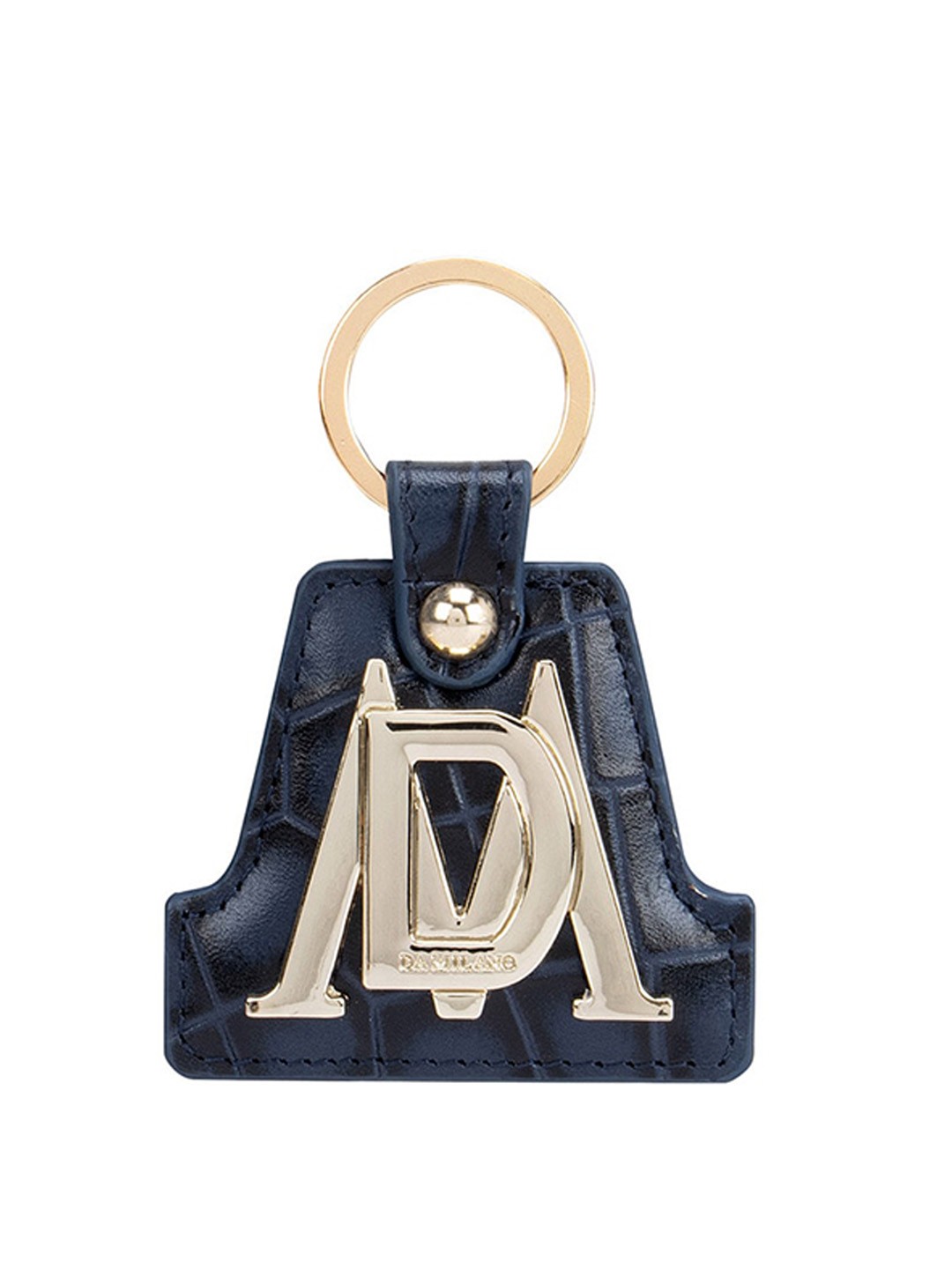 

Da Milano Blue & Gold-Coloured Textured Key chain