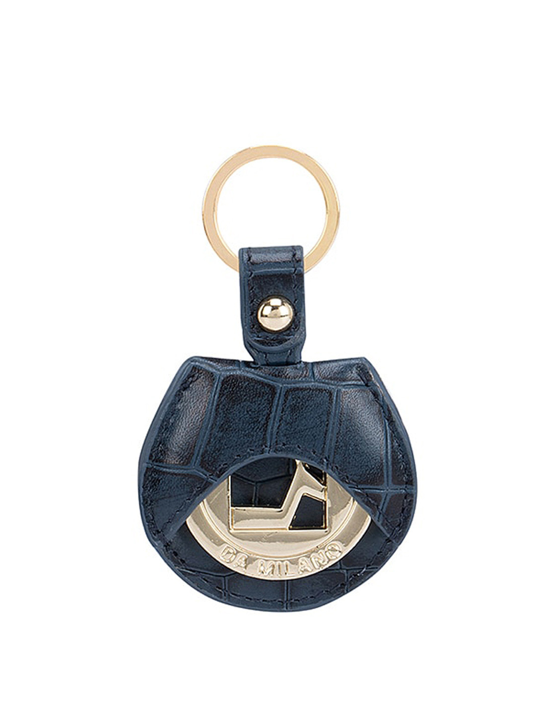 

Da Milano Blue & Gold-Coloured Textured Key chain