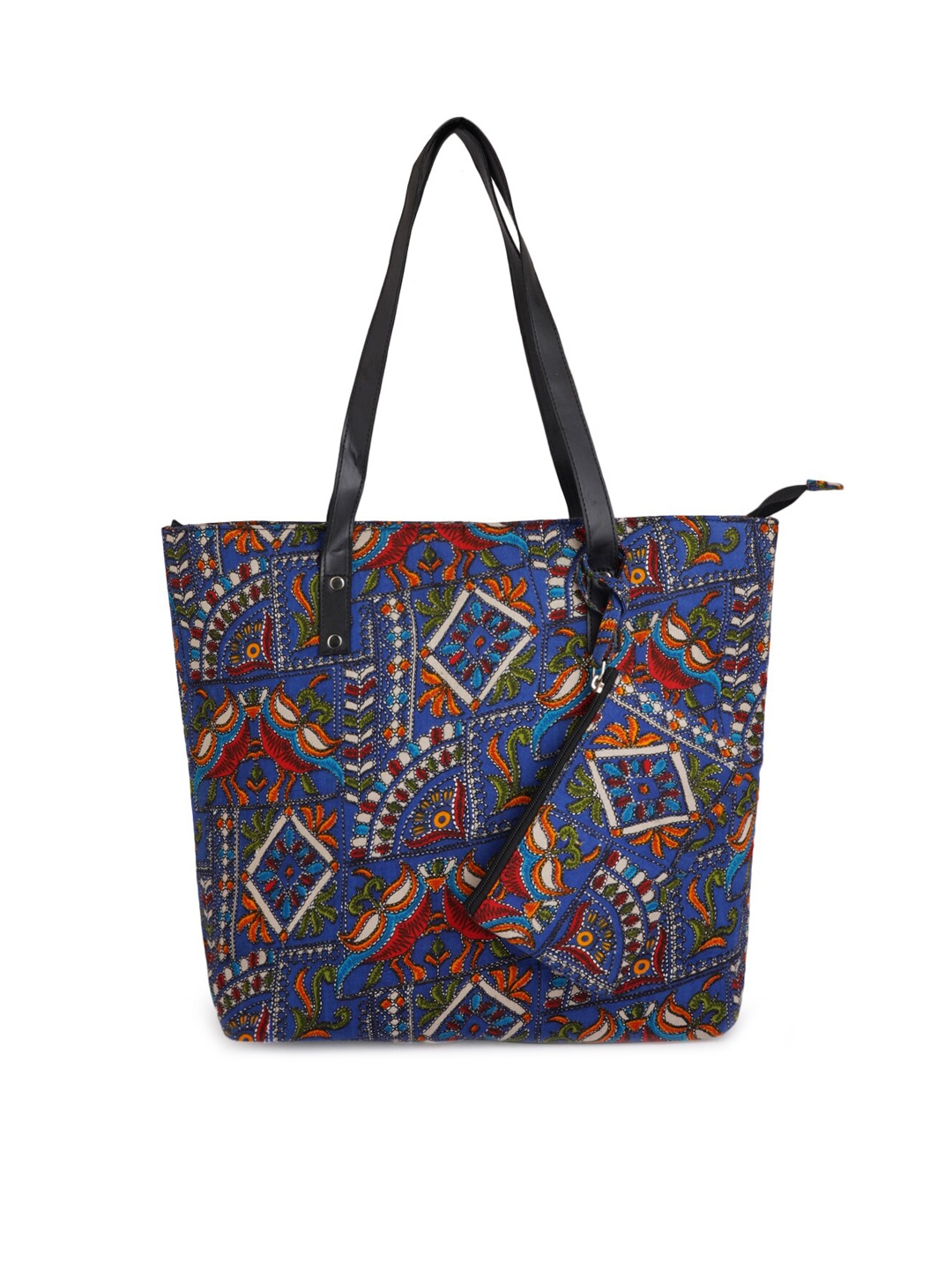 

Style Shoes Blue Ethnic Motifs Printed Shopper Cotton Tote Bag