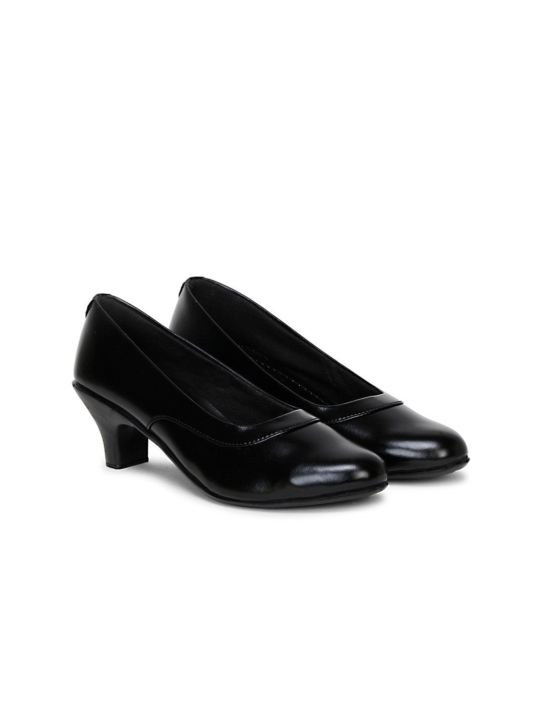 

Krafter Women Black Solid Formal Shoes