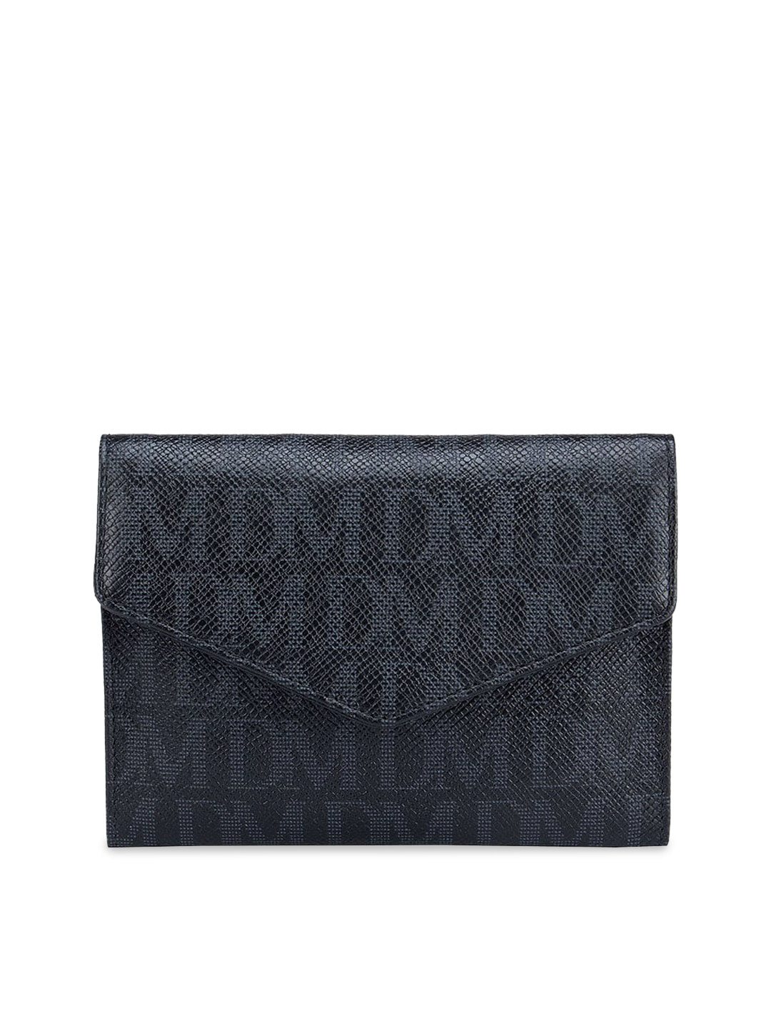 

Da Milano Men Black Printed Leather Travel Pouch