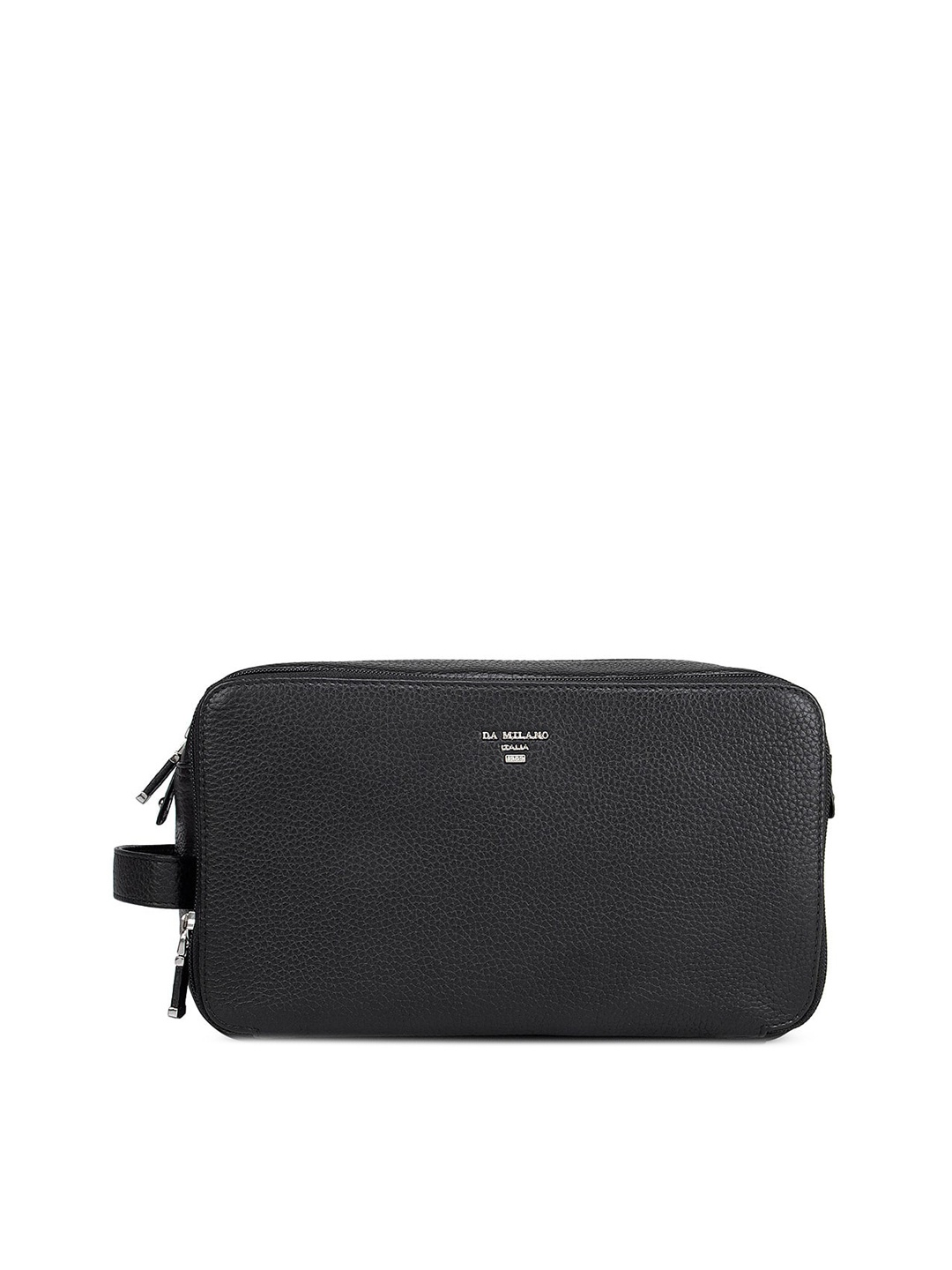 

Da Milano Men Black Solid Leather Travel Accessory