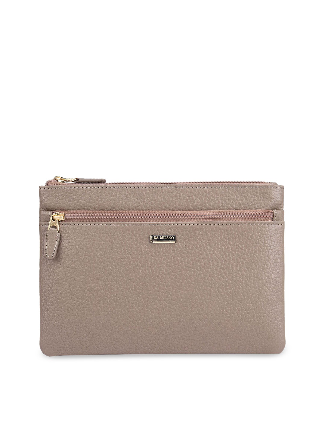

Da Milano Brown Solid Travel Pouch