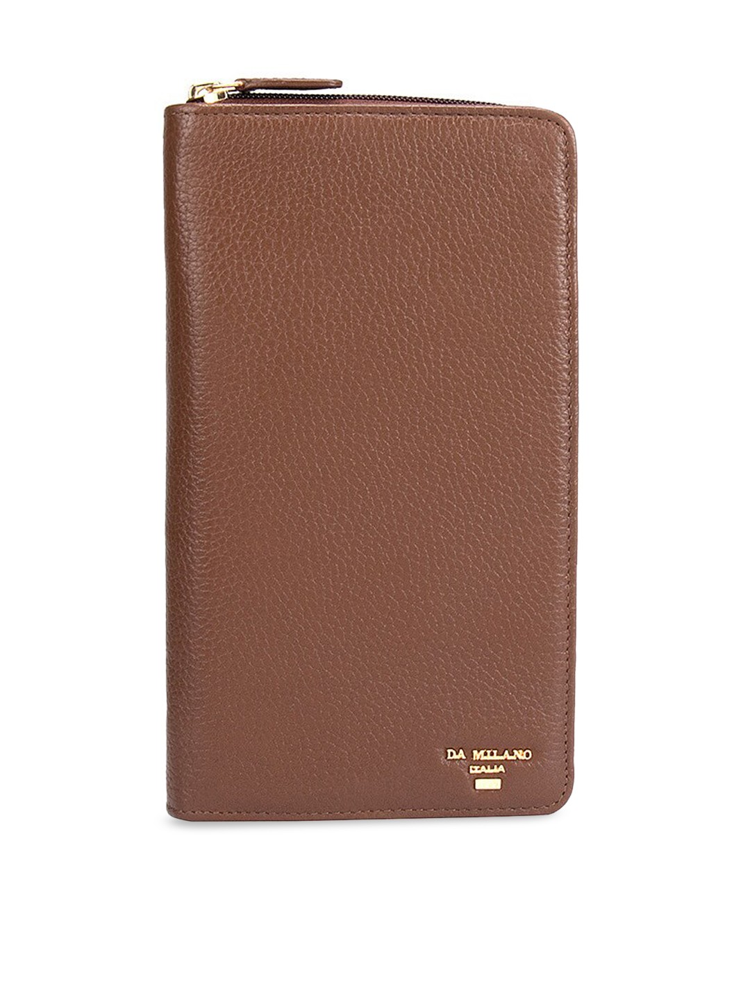 

Da Milano Men Brown Solid Travel Document Organiser