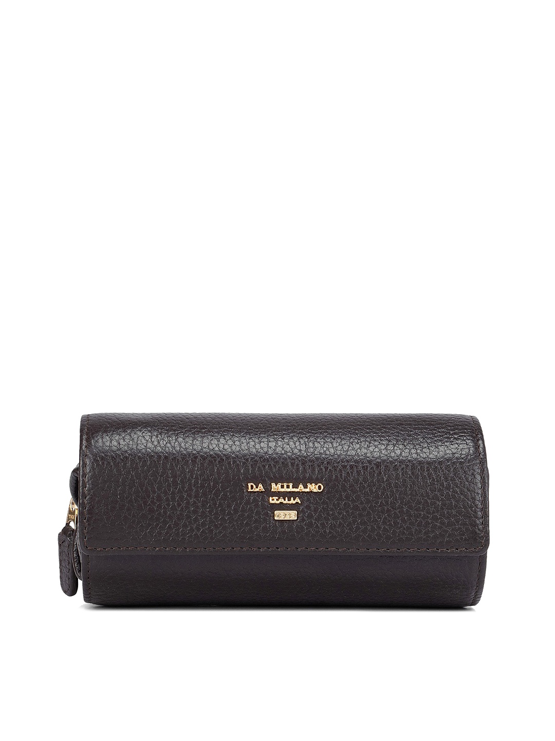 

Da Milano Women Brown Textured Travel Jewellery Pouch