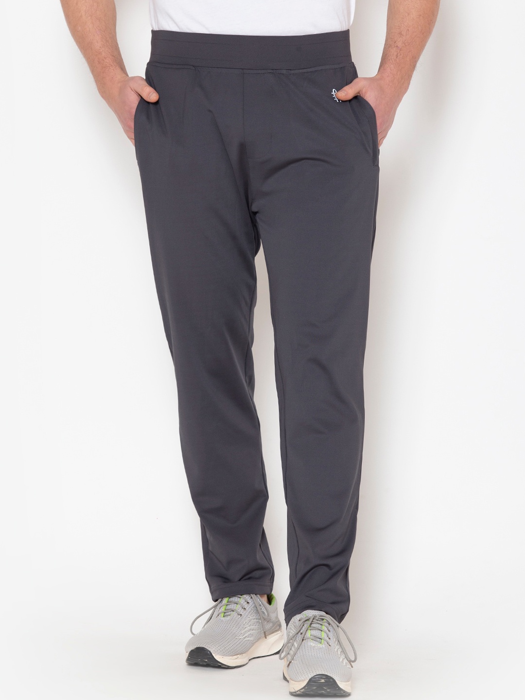 

Bonjour Men Grey Solid Track Pants