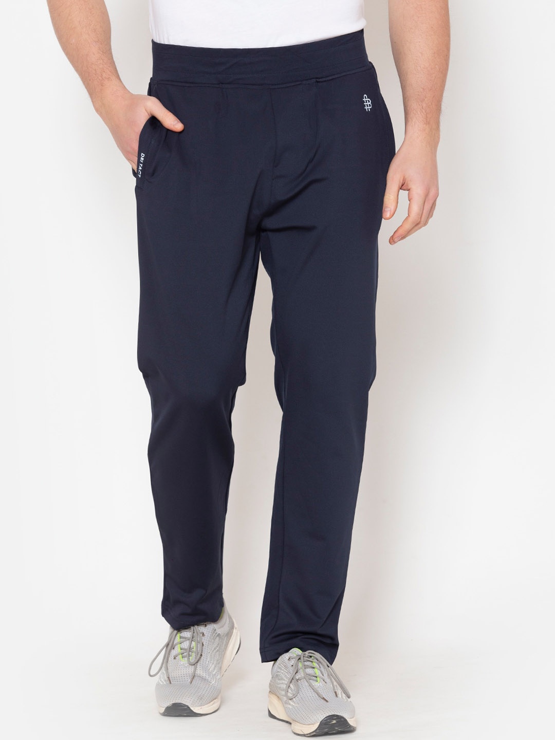 

Bonjour Men Navy Blue Solid Track Pants