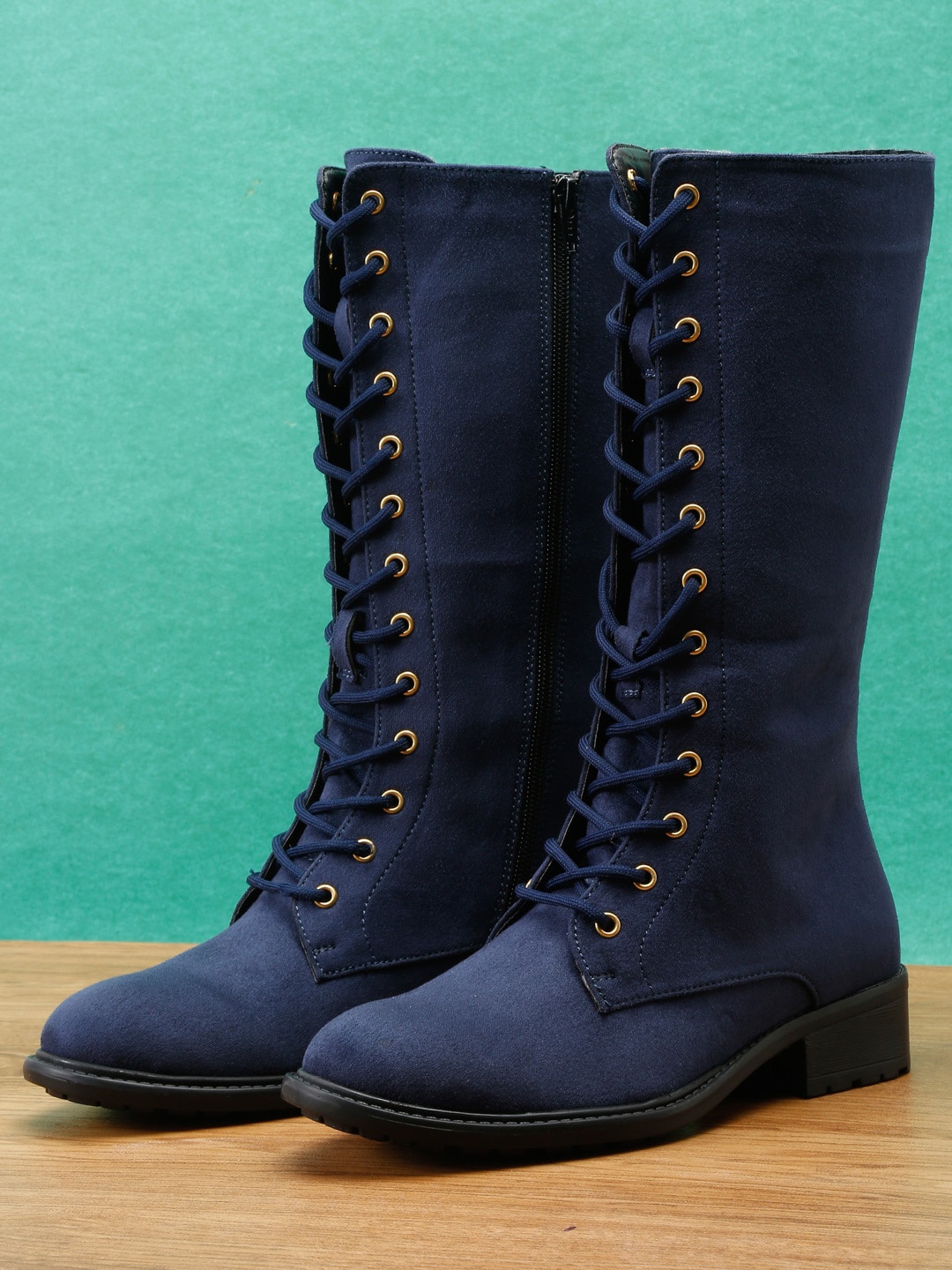 

Roadster Women Blue Solid Winter Boots