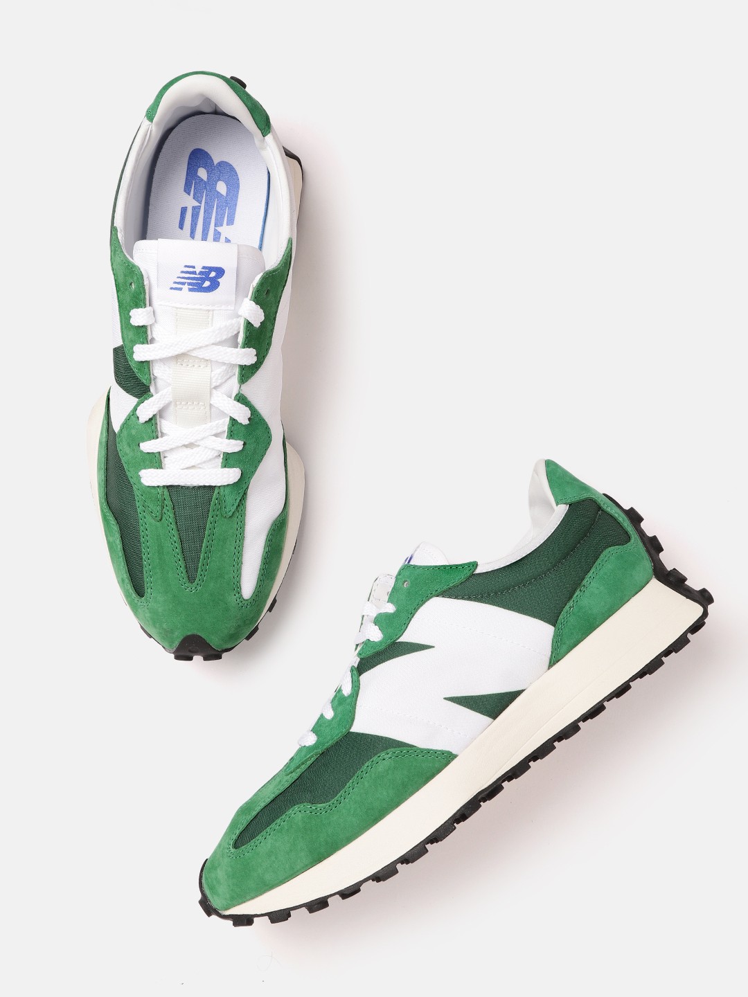 

New Balance Men Suede 327 Sports Shoes, Green