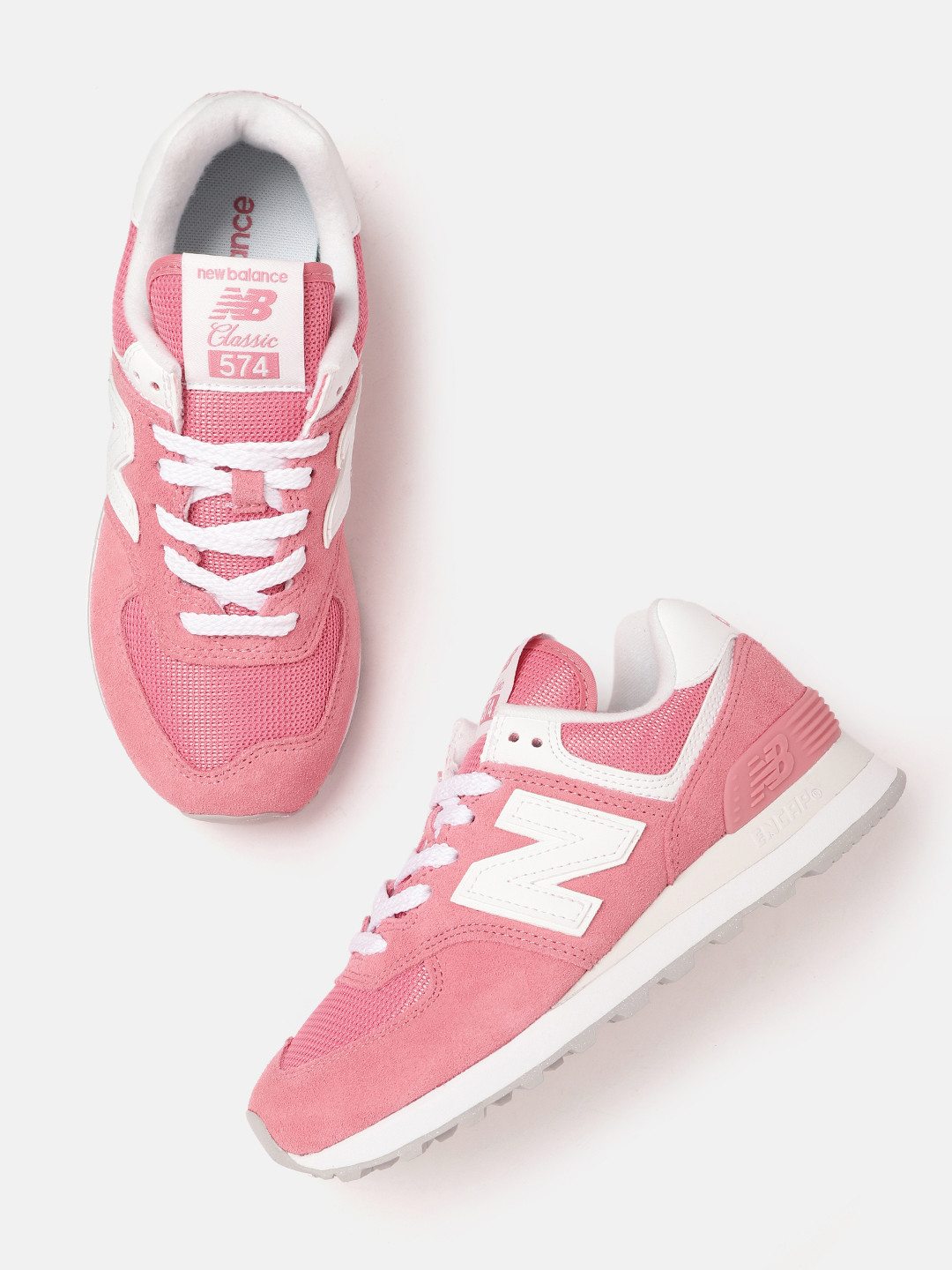 

New Balance Women Woven Design 574 Sports Shoes, Pink