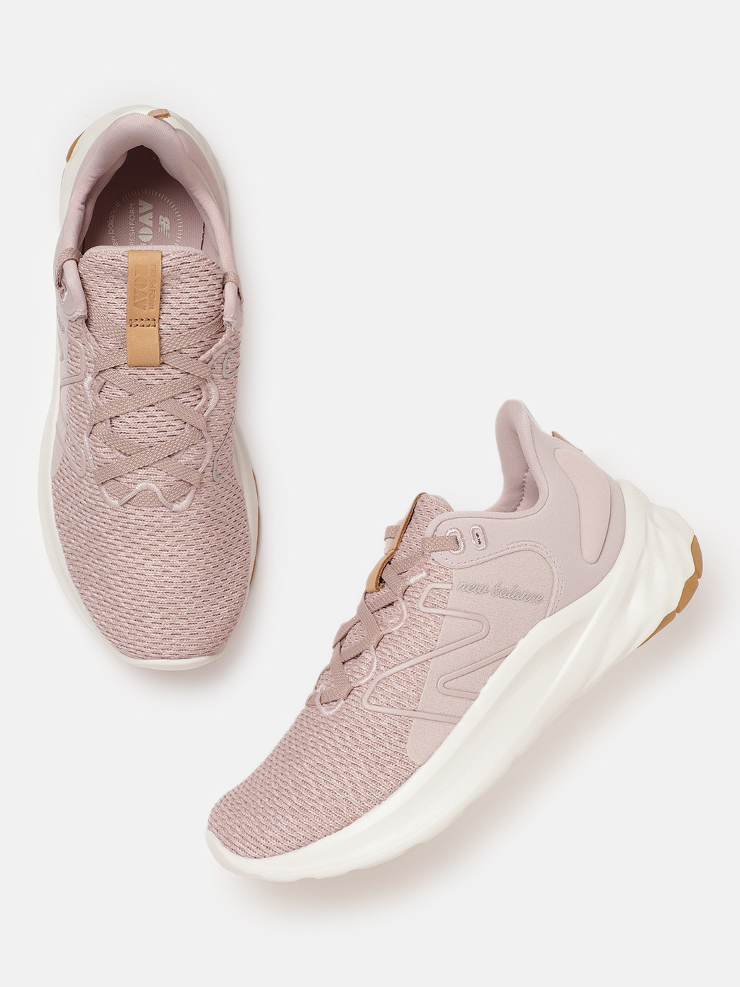 

New Balance Women Woven Design Roav V2 Running Shoes, Pink