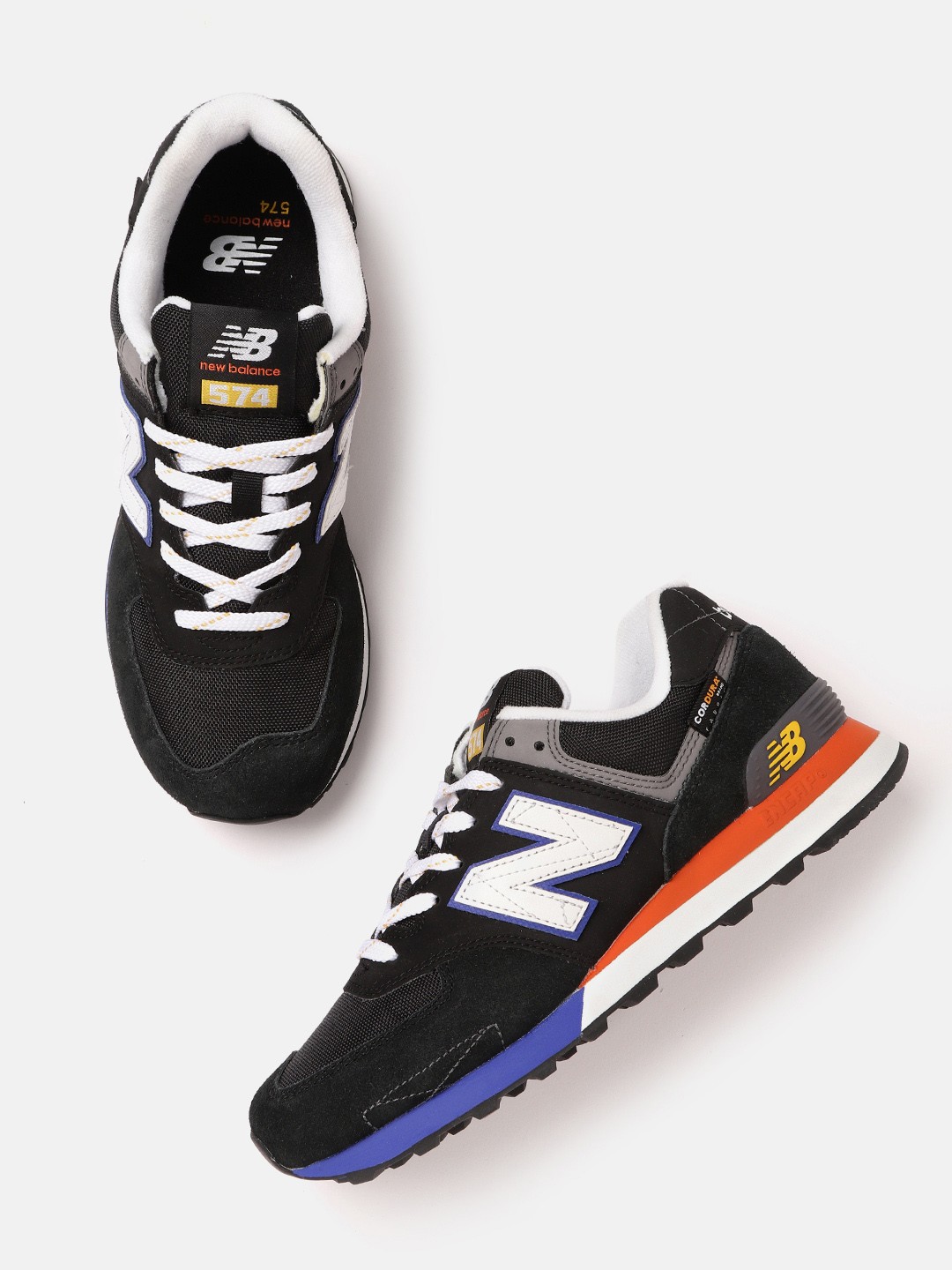 

New Balance Men Suede Sneakers, Black