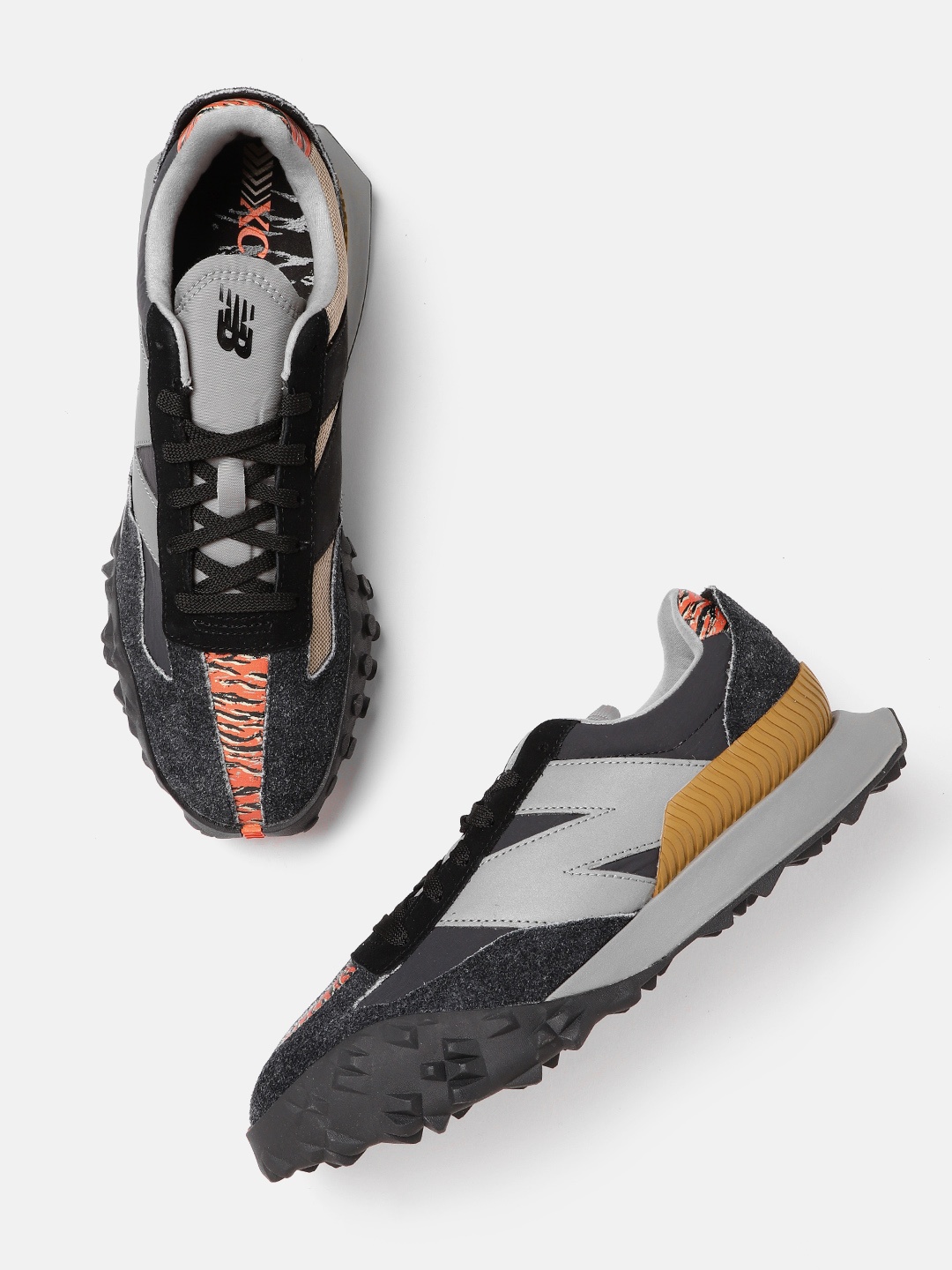 

New Balance Men Suede Sneakers, Grey