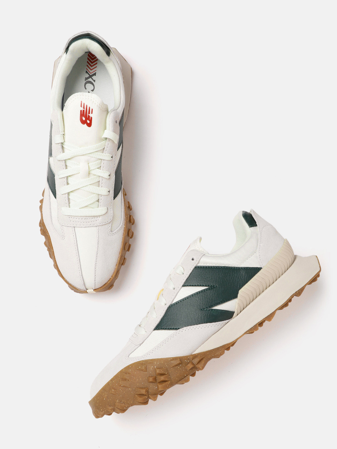 

New Balance Men Suede Sneakers, Off white