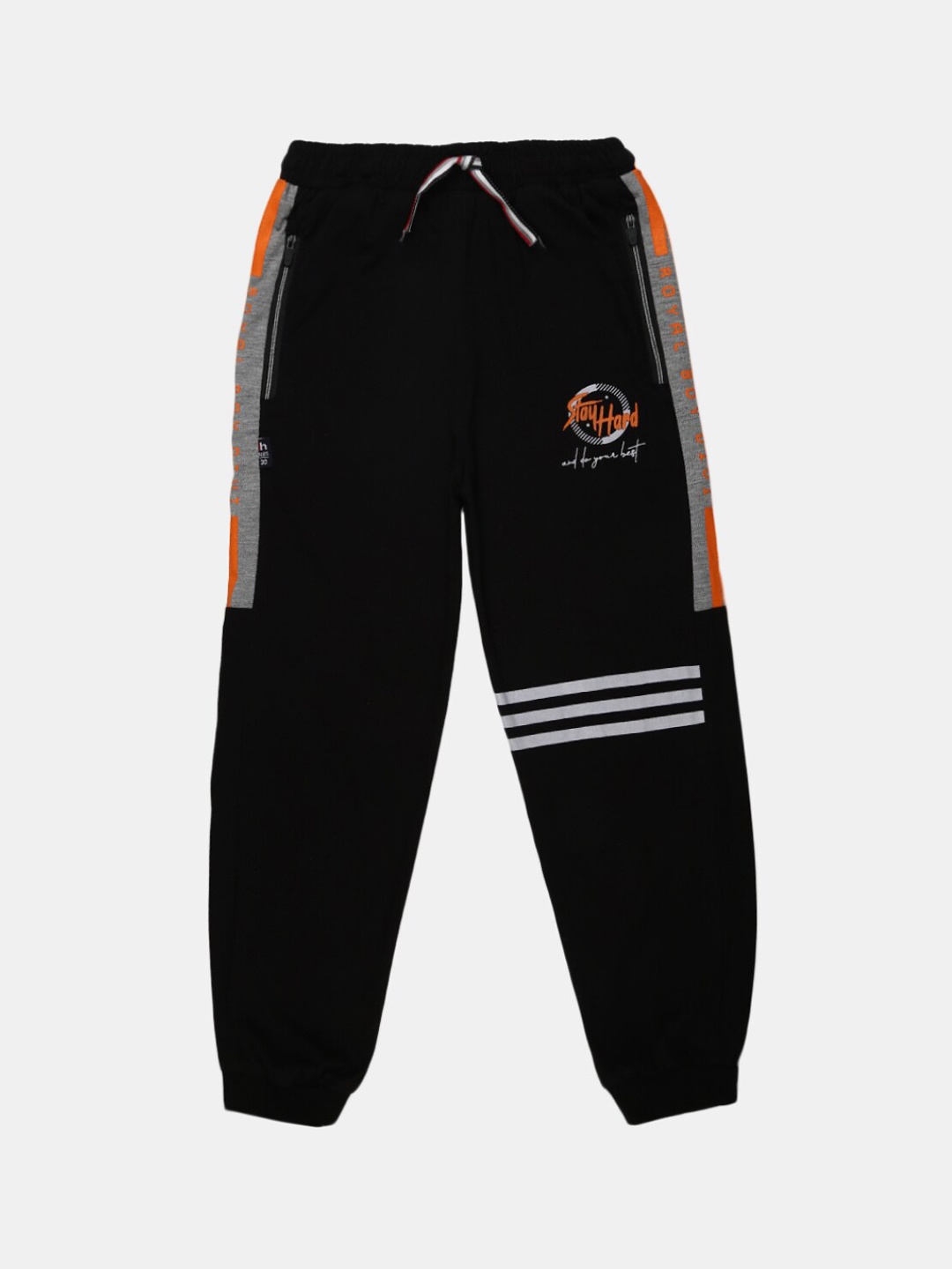 

V-Mart Boys Printed Single Jersey Joggers Lounge Pants, Black