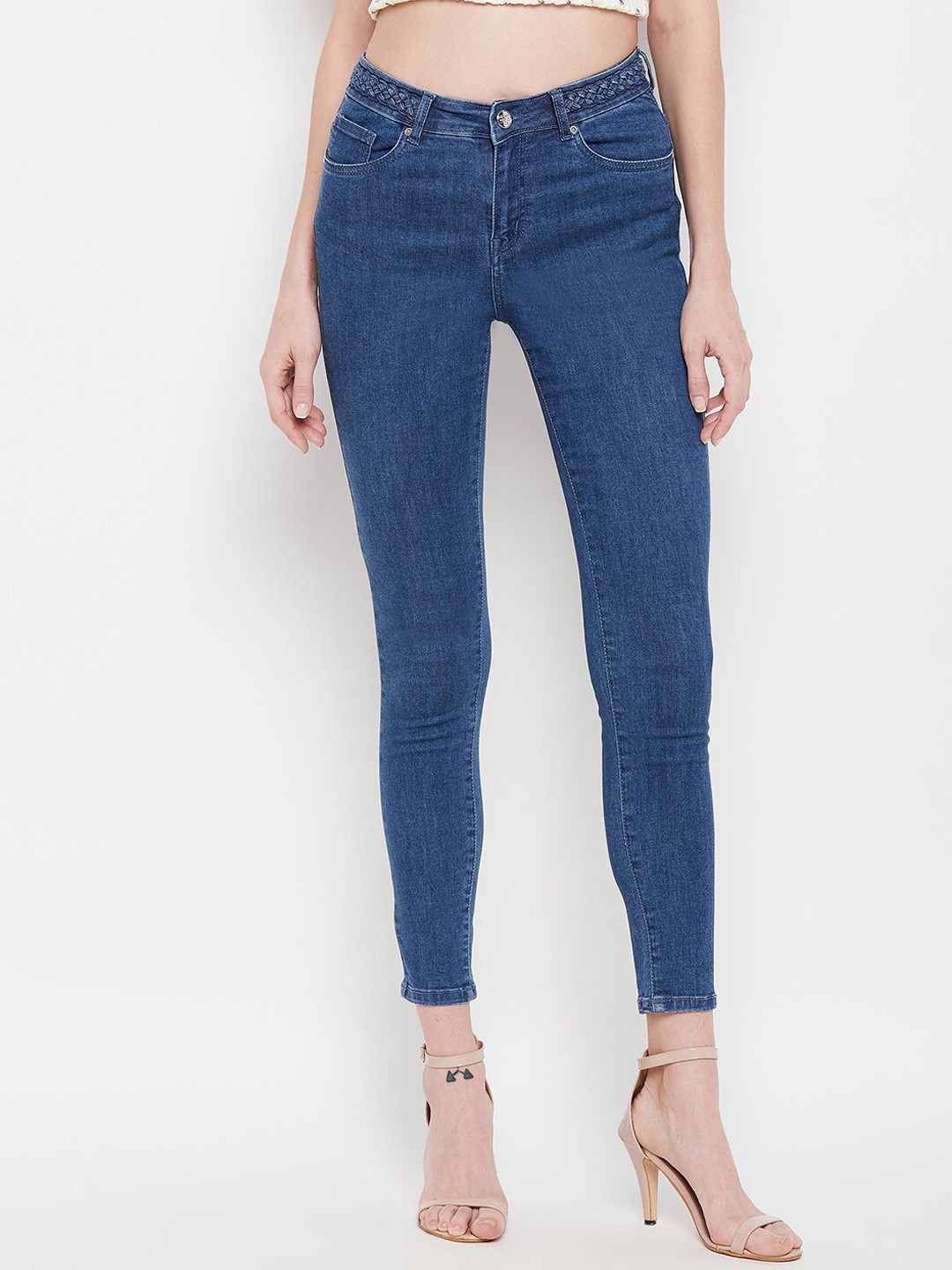 

Madame Women Blue Solid Jeans