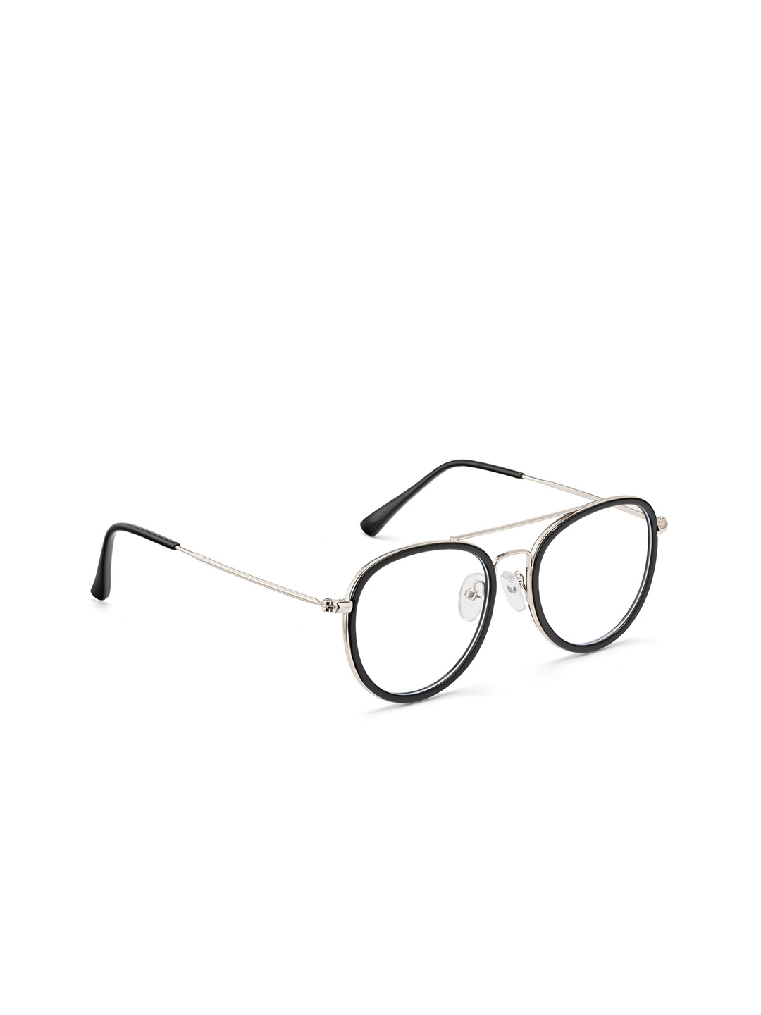 

ROYAL SON Silver-Toned & Blue Full Rim Round Frames SF0013-C2-R1