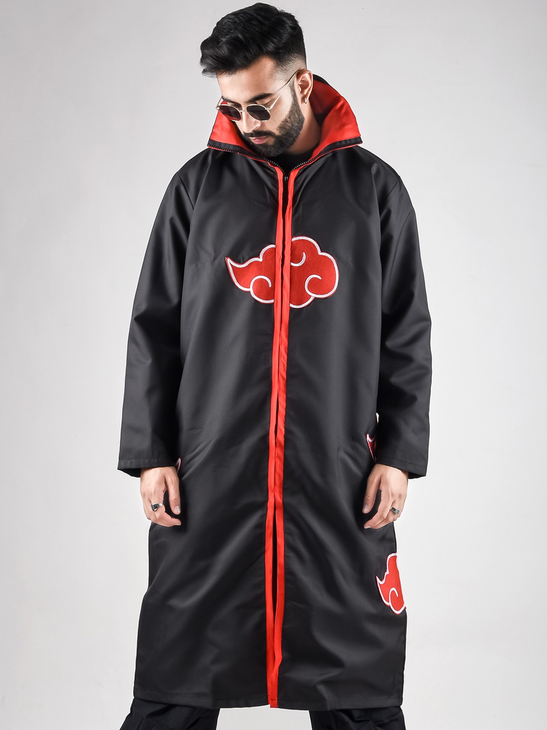

COMICSENSE Naruto Anime Akatsuki Cloud Cloak Cosplay, Black