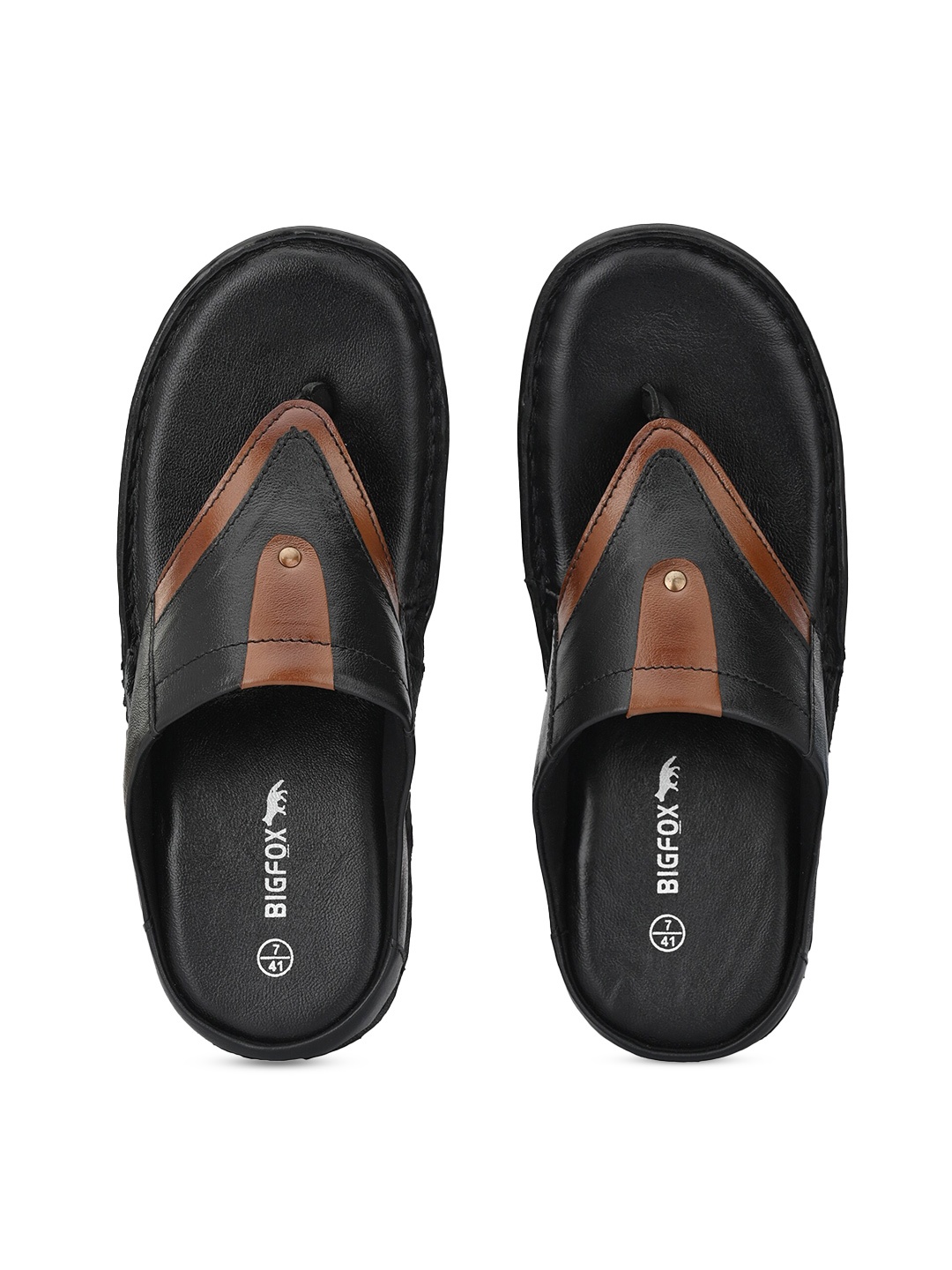 

Big Fox Men Black & Brown Comfort Sandals