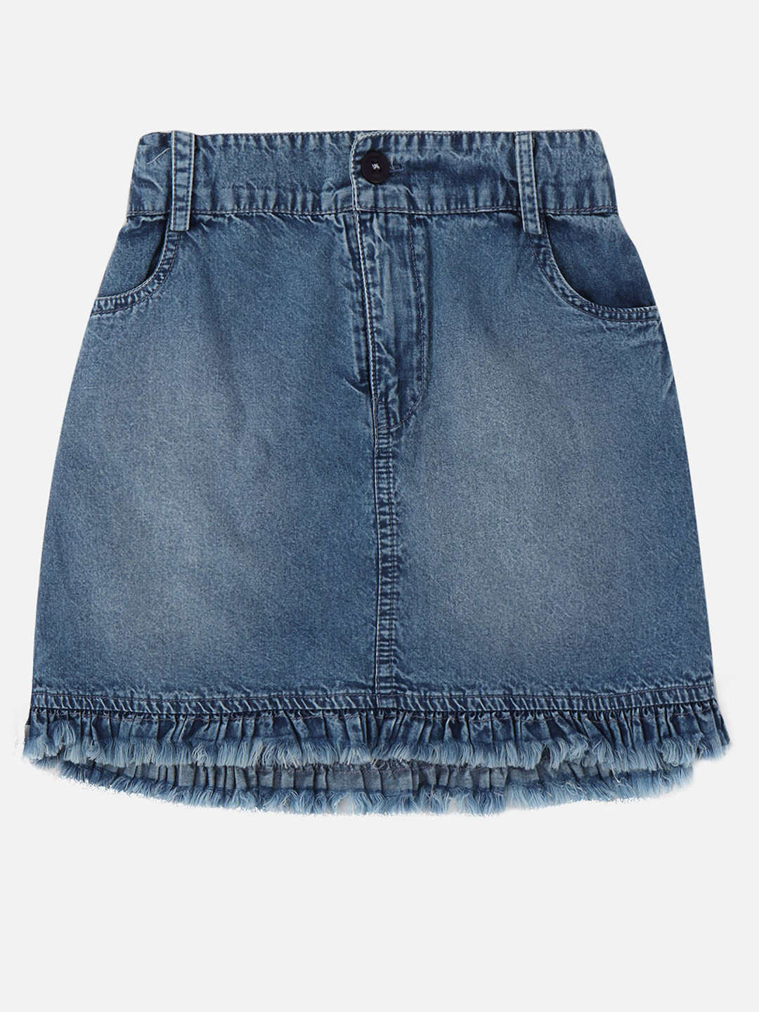 

Bodycare Kids Girls Solid Blue Skirts
