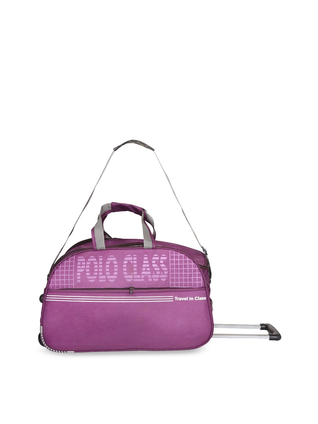 

Polo Class Purple Solid Small Duffel Trolley Bag