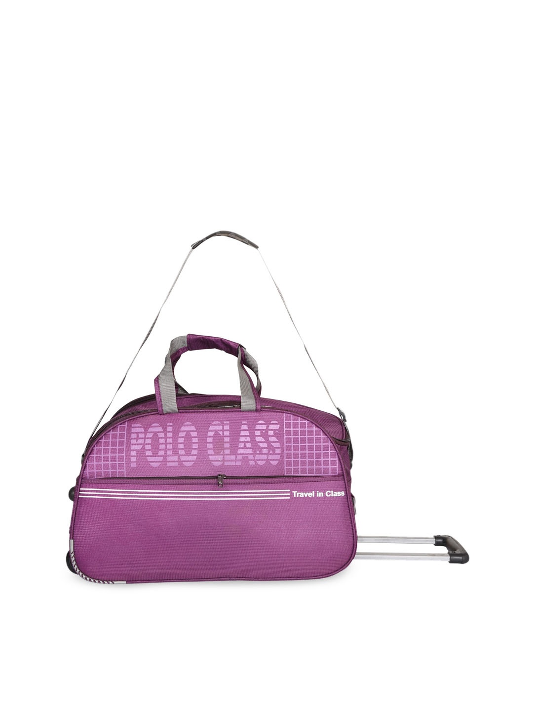 

Polo Class Purple Solid Soft-Sided Medium Trolley Duffle Bag