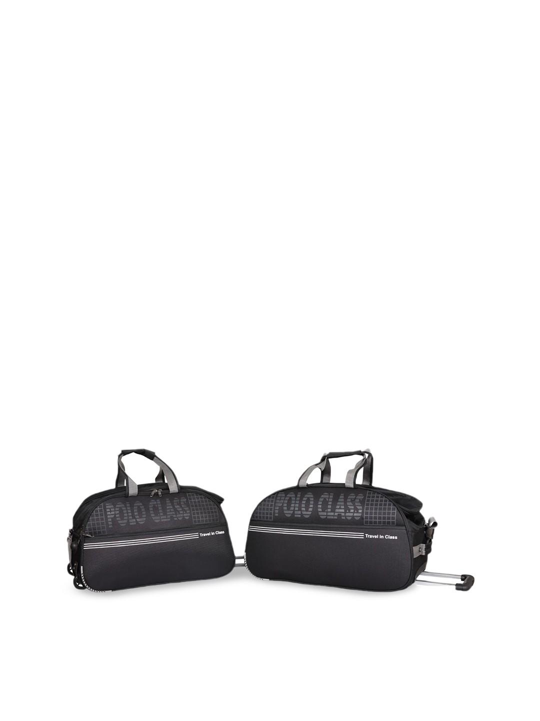 

Polo Class Set Of 2 Black Solid Soft-Sided Medium Trolley Duffle Bag