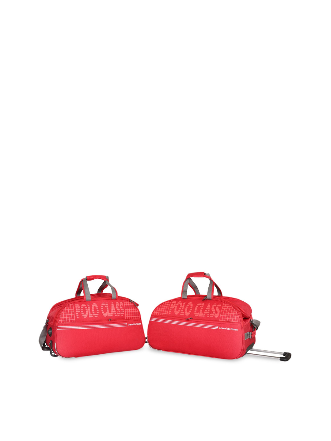 

Polo Class Set Of 2 Red Solid Soft-Sided Medium Trolley Duffle Bag