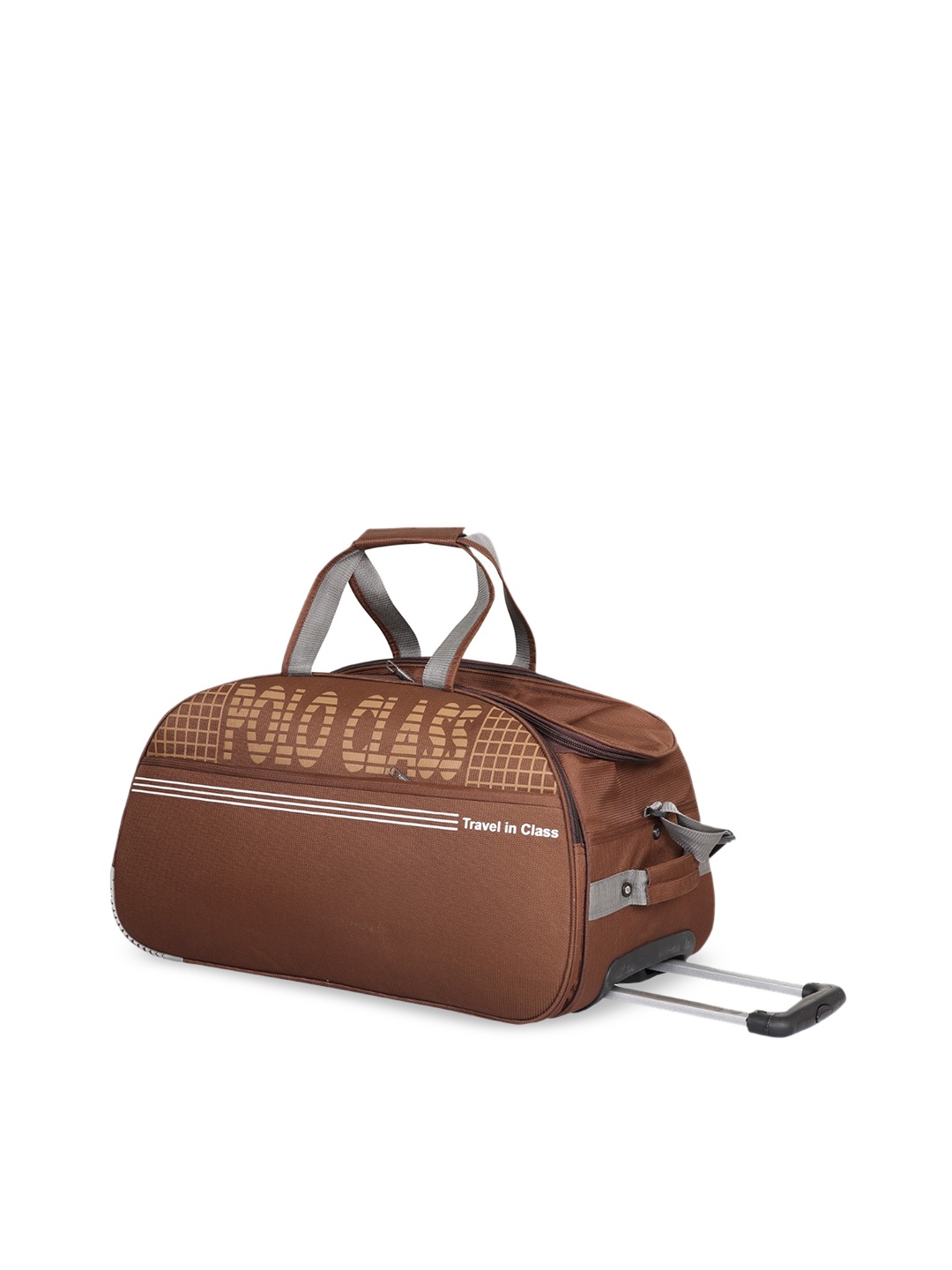 

Polo Class Brown Printed Soft-Sided Medium Trolley Duffle Bag