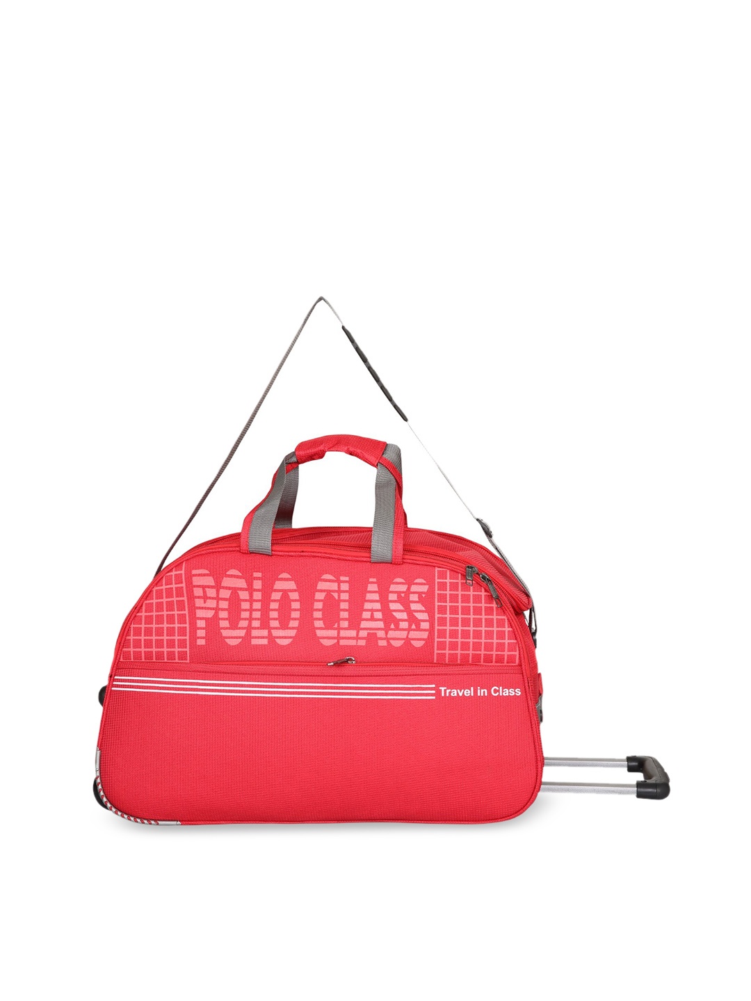 

Polo Class Red Solid Soft-Sided Medium Trolley Duffle Bag