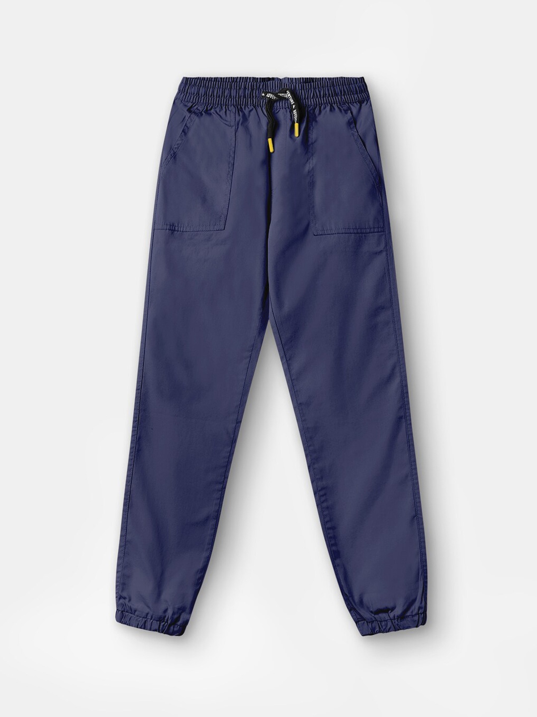 

R&B Boys Blue Solid Cotton Joggers