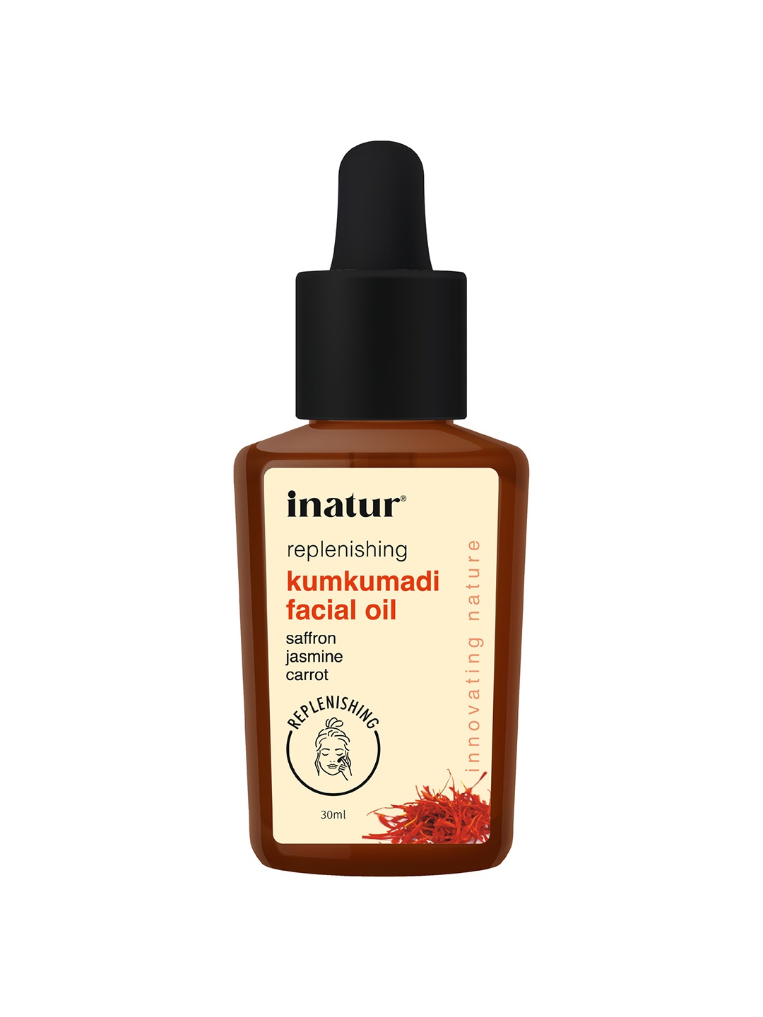 

Inatur Organic Kumkumadi Facial Oil for Even Skin Complexion - 30 ml, Orange