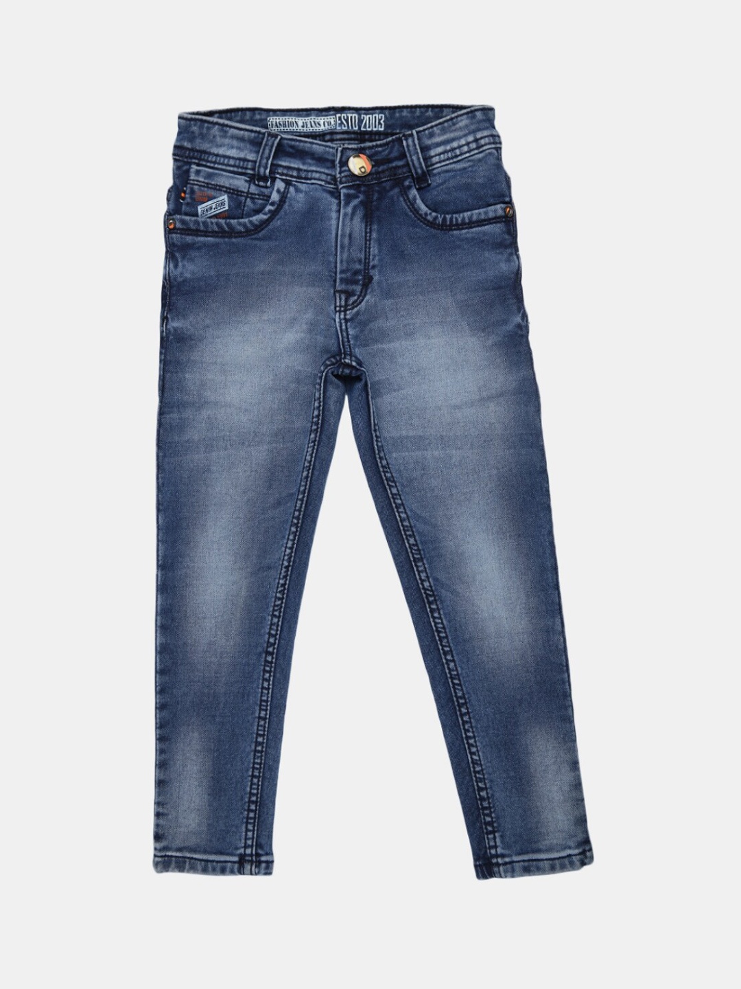 

V-Mart Boys Blue Heavy Fade Stretchable Jeans