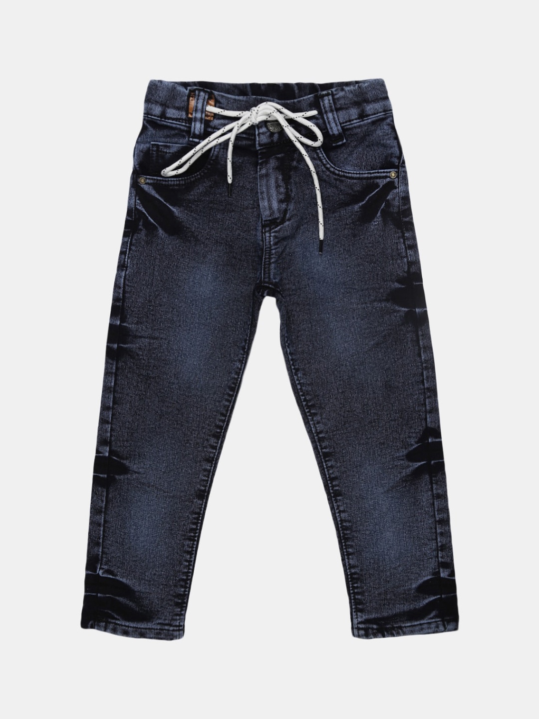 

V-Mart Boys Dark Blue Light Fade Stretchable Jeans